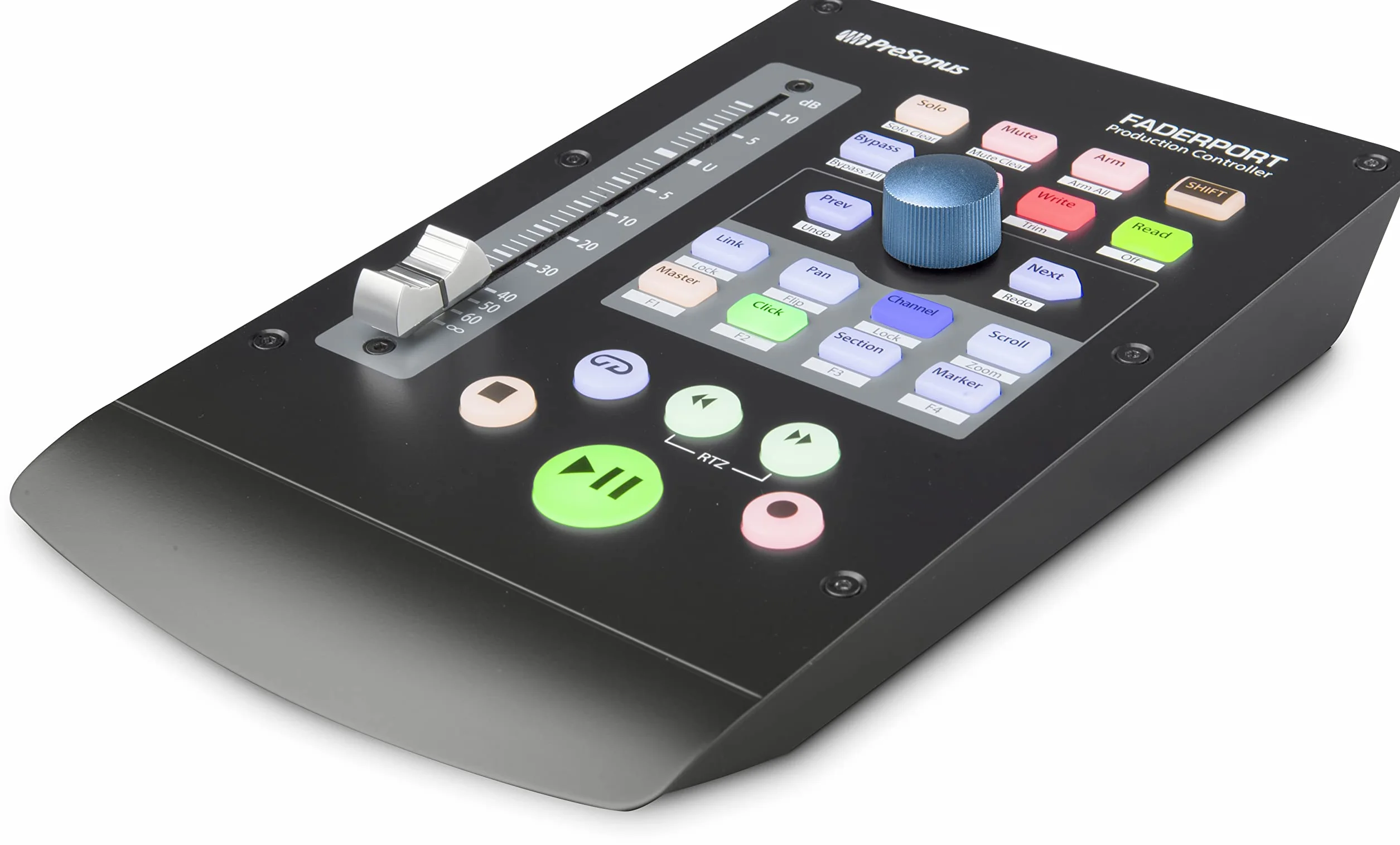PreSonus FaderPort DAW Mix Kontroler produkcji z pakietem oprogramowania, w tym Studio One Artist, Ableton Live Lite DAW i nie tylko do nagrywania, przesyłania strumieniowego i podcastów