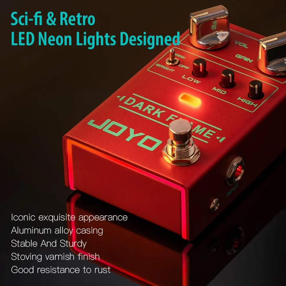 JOYO Dark Flame R-17 Metalowy Pedał Efektów Gitarowych True Bypass Wzmocnienie