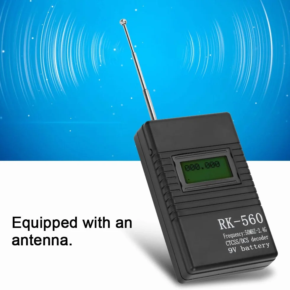 Dokładny Licznik Częstotliwości RK560 50 MHz 2,4 GHz Przenośny Ręczny Miernik Częstotliwości do Testowania Częstotliwości Radiowej Rk 560 Rike Rk 560 RK560 Dokładny Przenośny