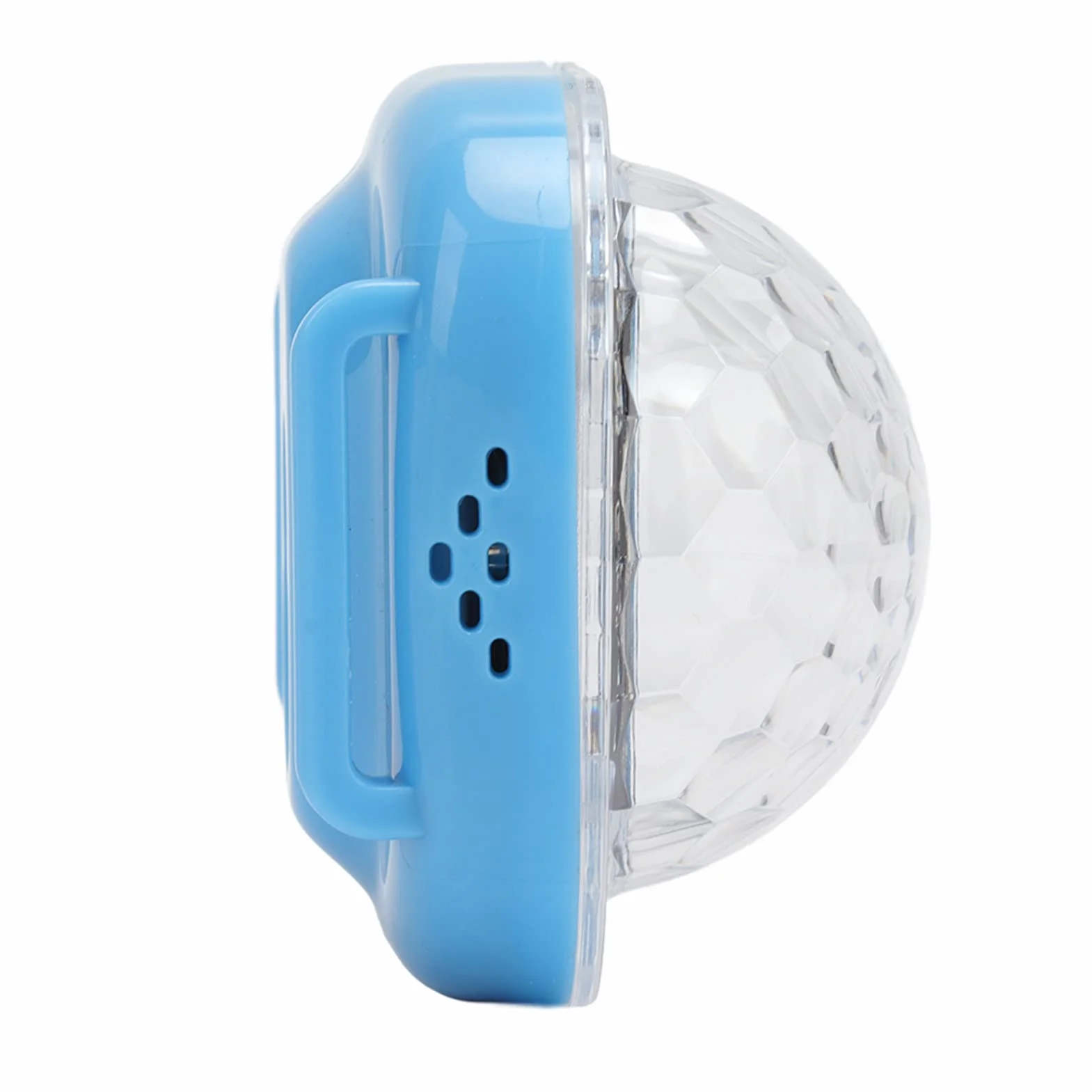 Mini Disco Lights Przenośne Obrotowe Oświetlenie Imprezowe Disco Bransoletka na światło RGB Strobe DJ Led Lights (Niebieska muszla)