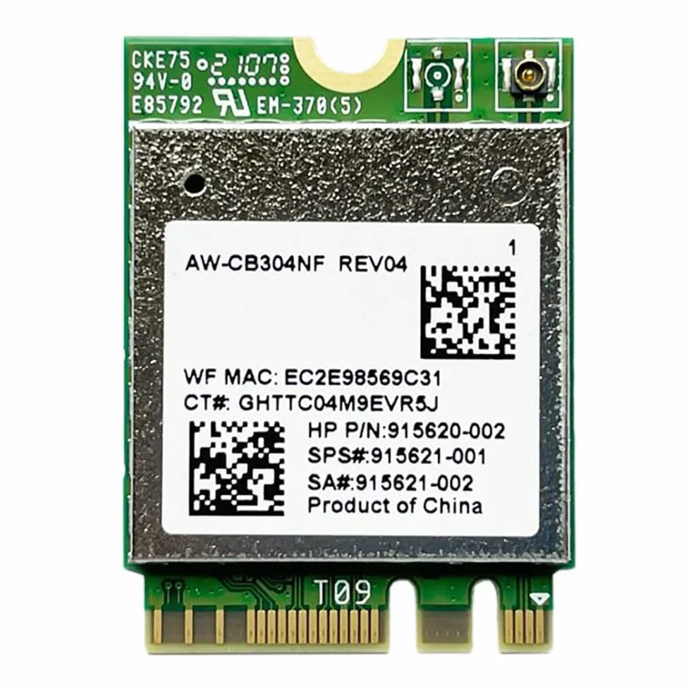 AW-CB304NF RTL8821CE karta sieciowa 2,4G/5G Dual Band Bluetooth 4.2 433Mbps 802.11AC karta sieciowa IPC do laptopa