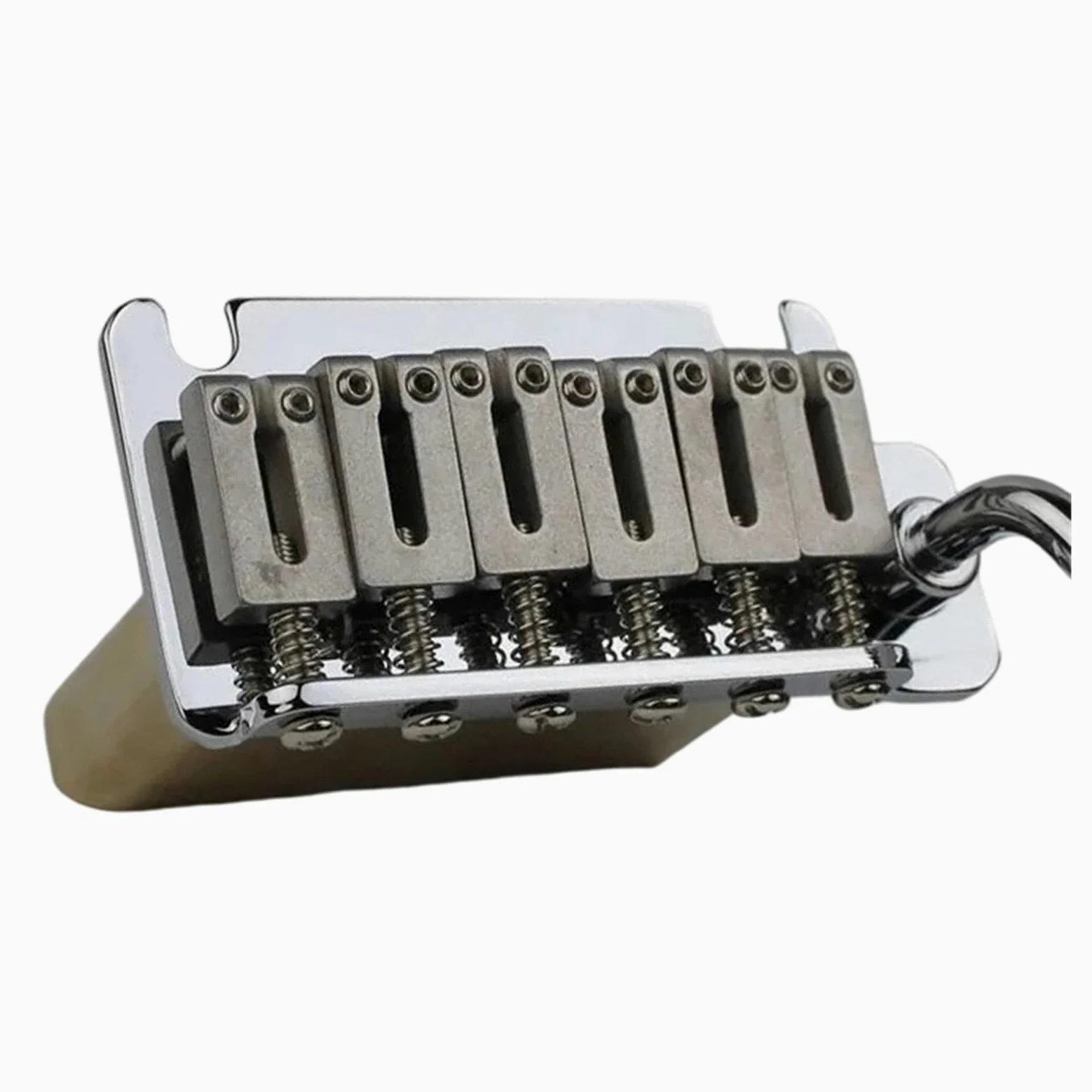 Podwójny Mostek Blokujący Gitara Elektryczna Tremolo Mosiężna Podstawa Akcesoria Do Końcówek Mostek Gitarowy