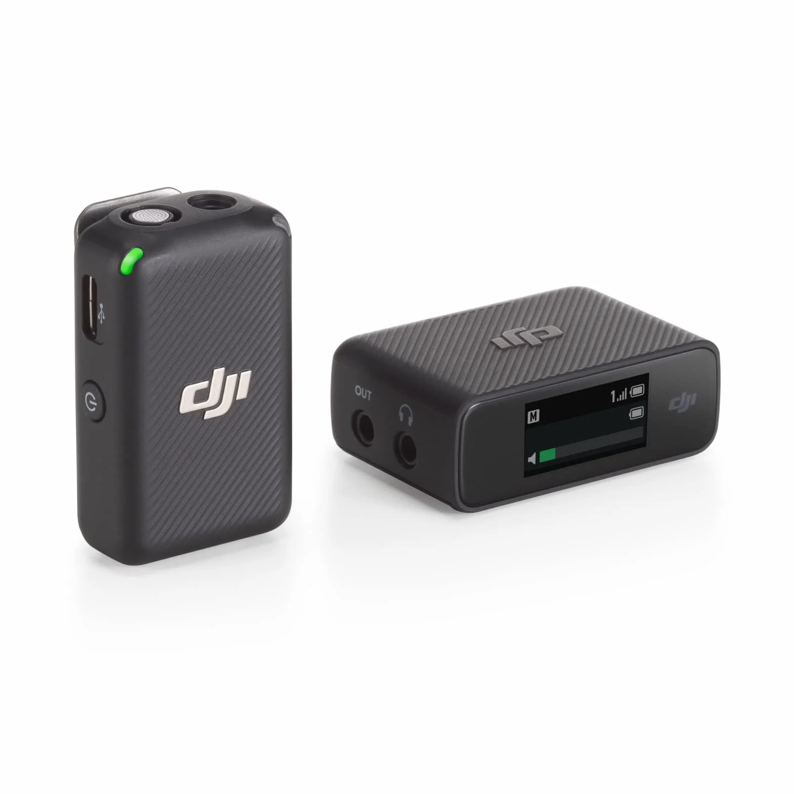 DJI Mic (1 TX+1 RX), Mikrofon bezprzewodowy, zasięg 250 m, kompaktowy i ultralekki, czas nagrywania 14h, mikrofon bezprzewodowy do komputera, iPhone'a, aparatów, YouTube, vlogów, transmisji na żywo
