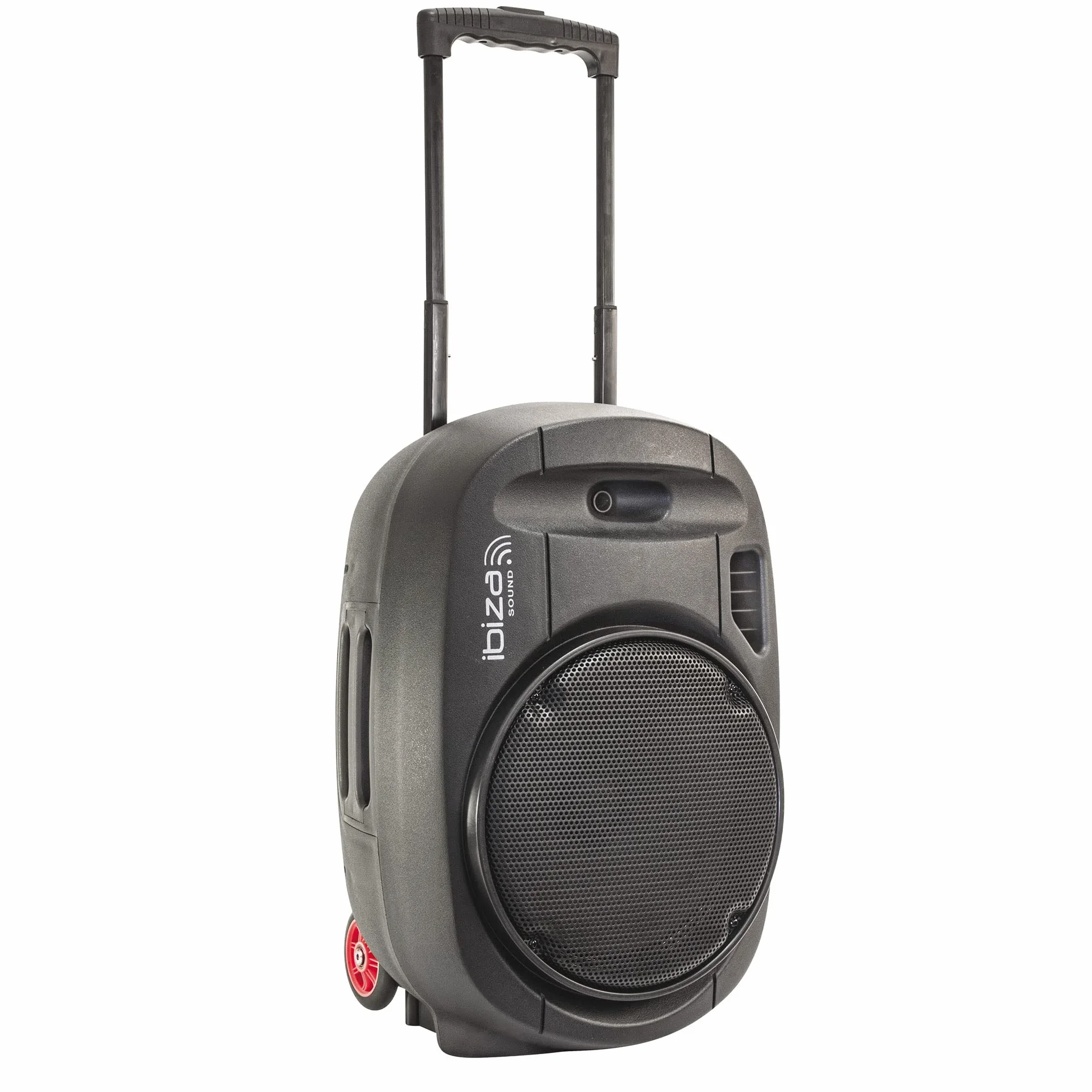 Ibiza - PORT12UHF-MKII-TWS - Przenośny głośnik 12"/700W MAX z 2 mikrofonami (UHF), pilotem zdalnego sterowania i pokrowcem ochronnym - Bluetooth, USB, SD i TWS - autonomia od 5 do 7h