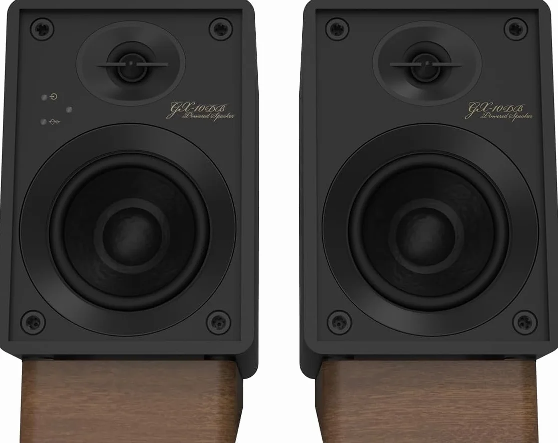 Onkyo Creator Series GX-10DB monitory zasilane, czarny - 7.6 cm głośnik niskotonowy, USB-C, linia/telefon, optyczny, Bluetooth 5.3 LE Audio