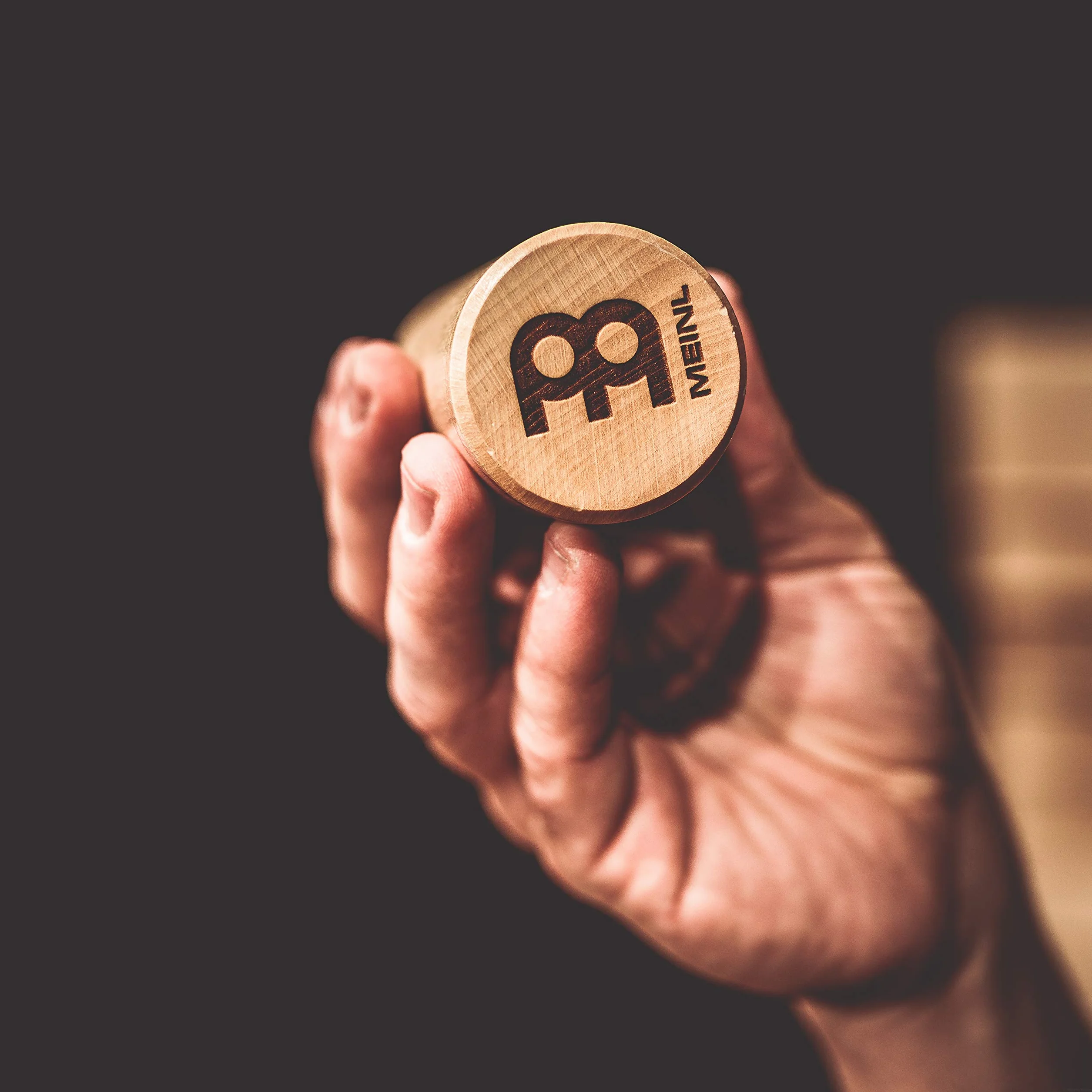 MEINL Percussion Drewniany shaker - dąb drewniany okrągły (SH59)