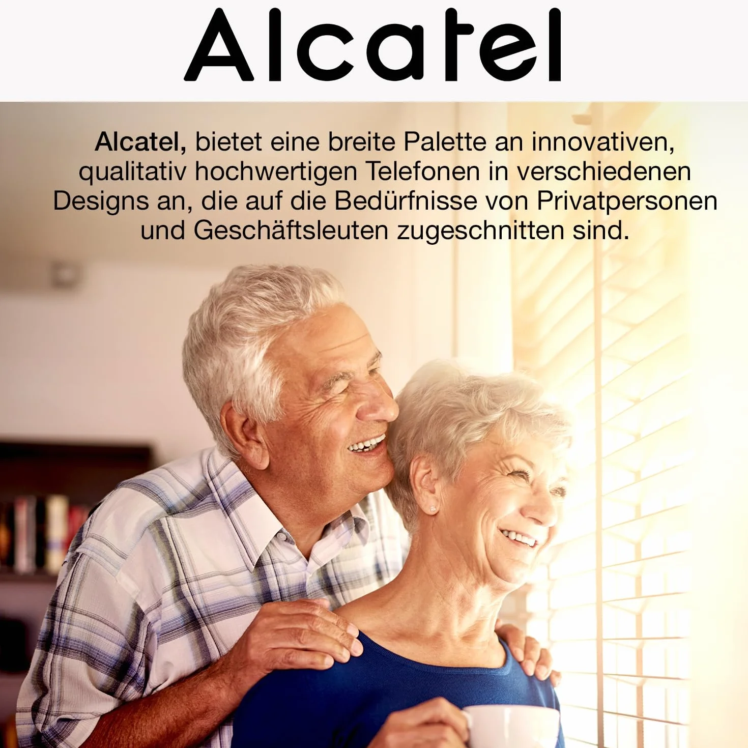 Alcatel T Max 10 Telefon Przewodowy dla Seniorów, Biały