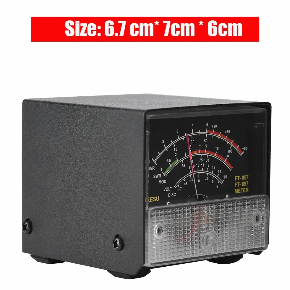 Tangxi Zewnętrzne urządzenia pomiarowe S-meter, automatyczna regulacja poziomu napięcia SWR Power Receive Display Meter do Yaesu FT-857/FT-897