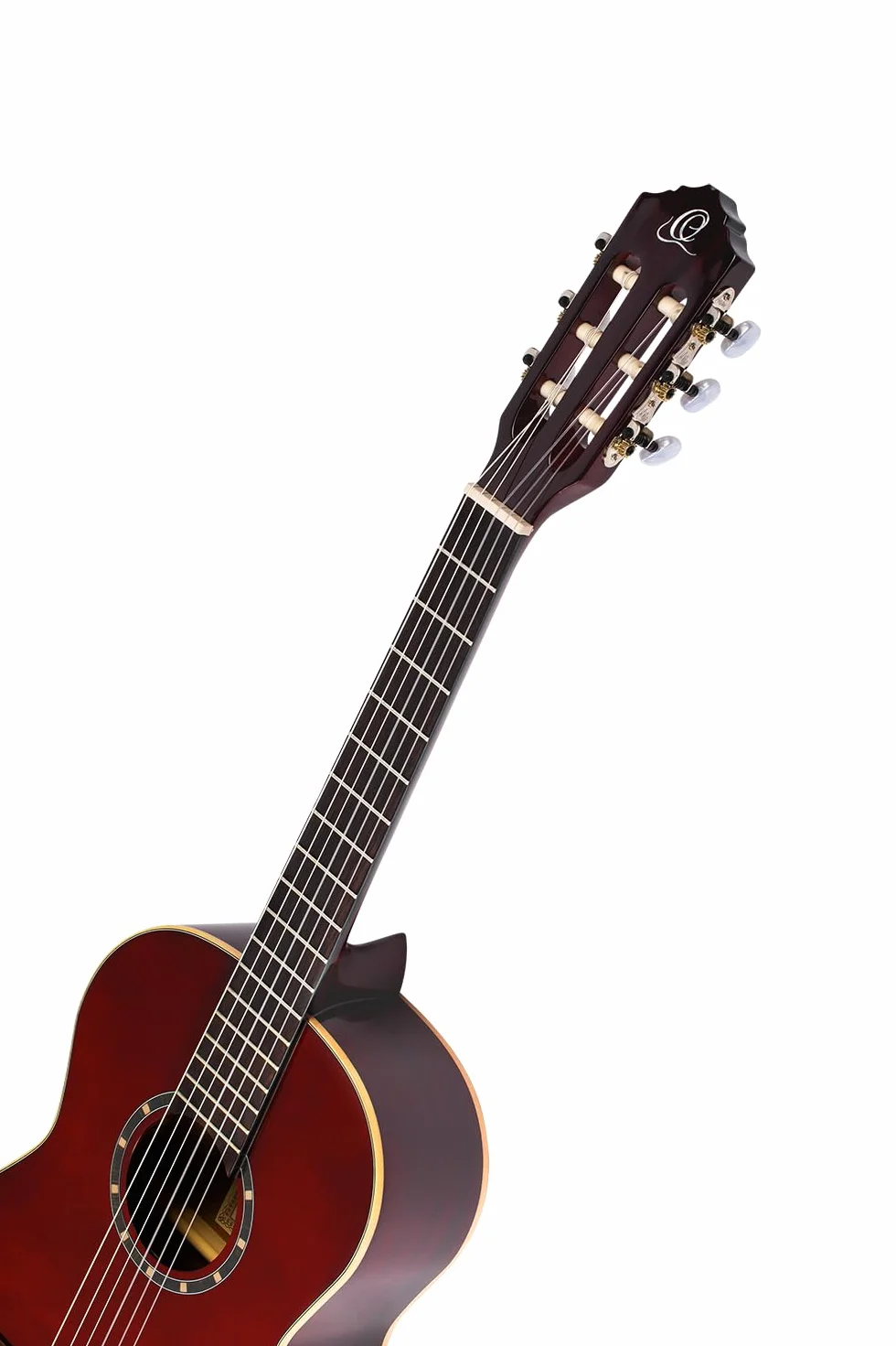 Ortega Guitars Gitara Klasyczna 3/4 – Seria Family – W Zestawie Z Pokrowcem – Świerk, Mahoń, Kolor Czerwony (R121-3/4WR)