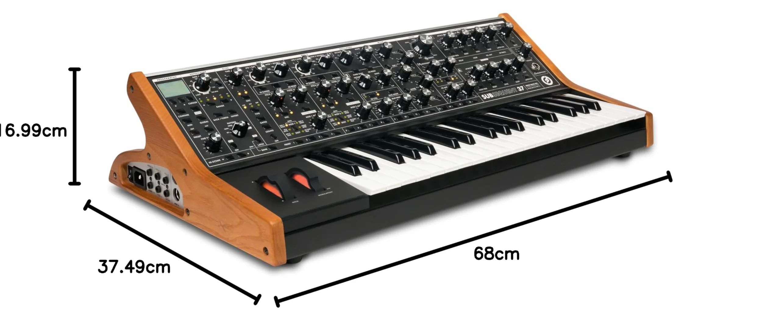 MOOG Subsequent 37 - Parafoniczny Syntezator Analogowy i Keyboard MIDI- 37 Półważonych Klawiszy, Wzmacniacz Słuchawkowy, 256 Presetów, Ekran i Edytor