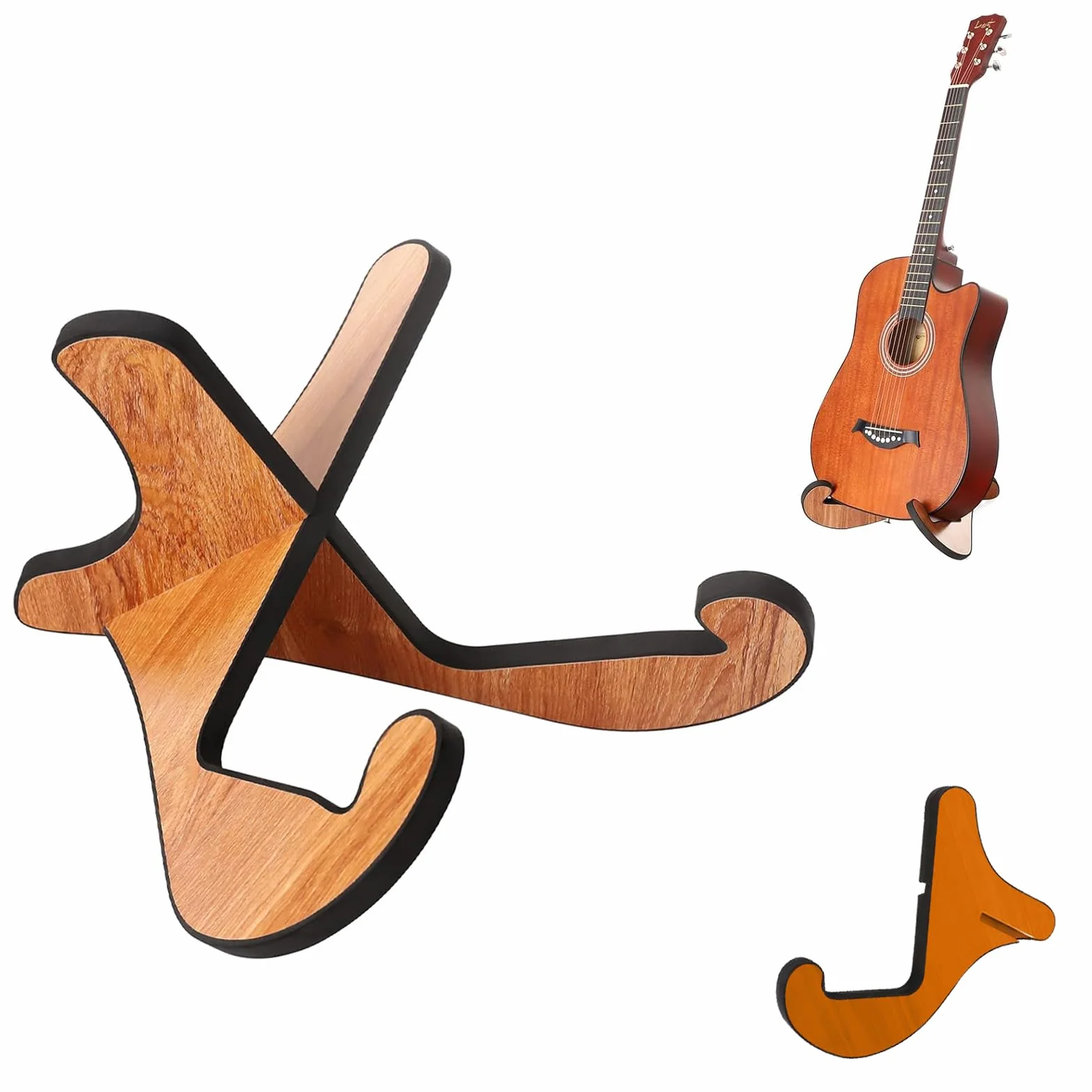 Stojak na gitarę basową akustyczną elektryczną A, stojak na gitarę basową elektryczną podróżny klasyczny, uniwersalny składany stojak na gitarę w kształcie litery A, do gitary elektrycznej