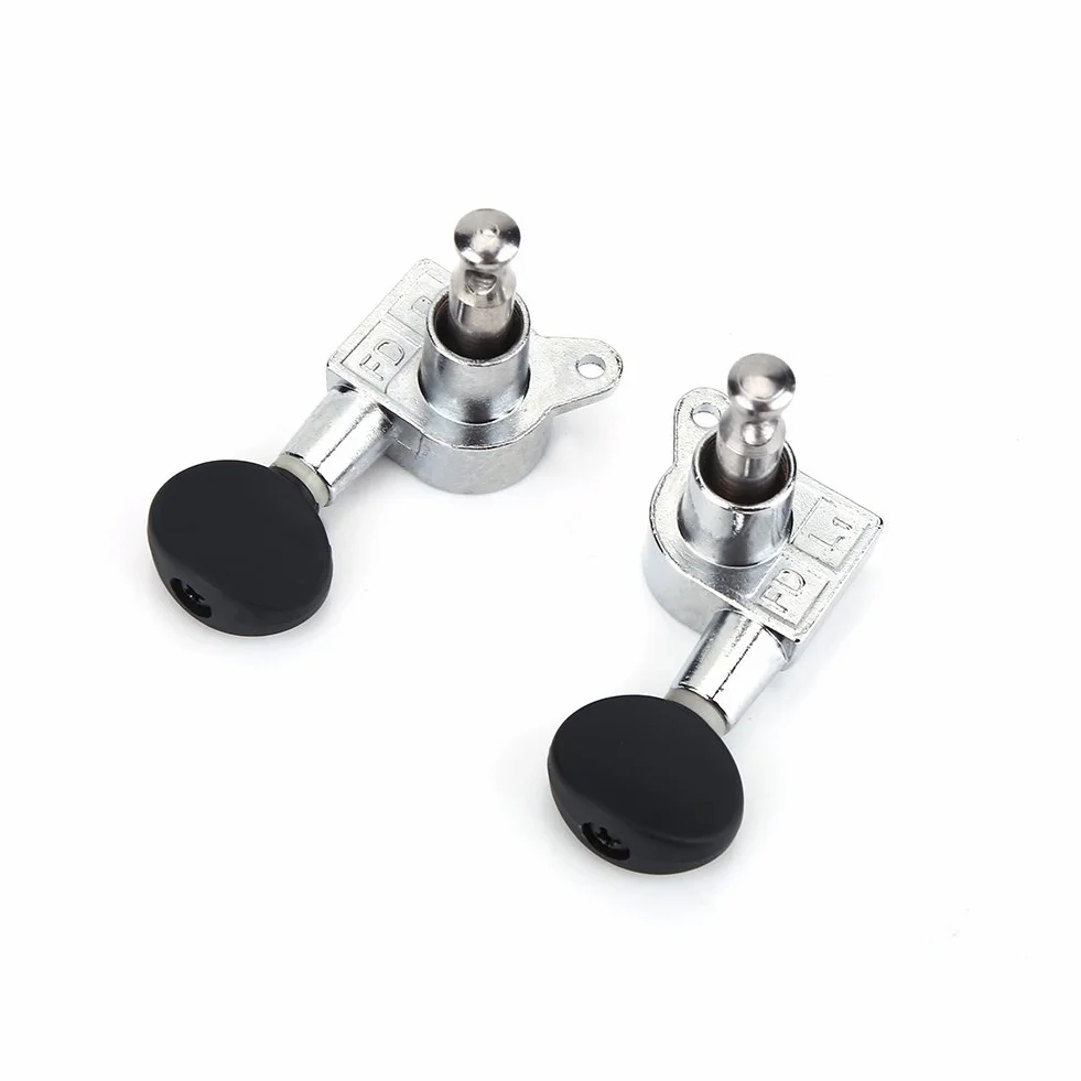 Dilwe Tunery ukulele, 2R 2L zamknięte stop aluminium ukulele do tuningu śledzi maszynowych z akcesoriami instalacyjnymi