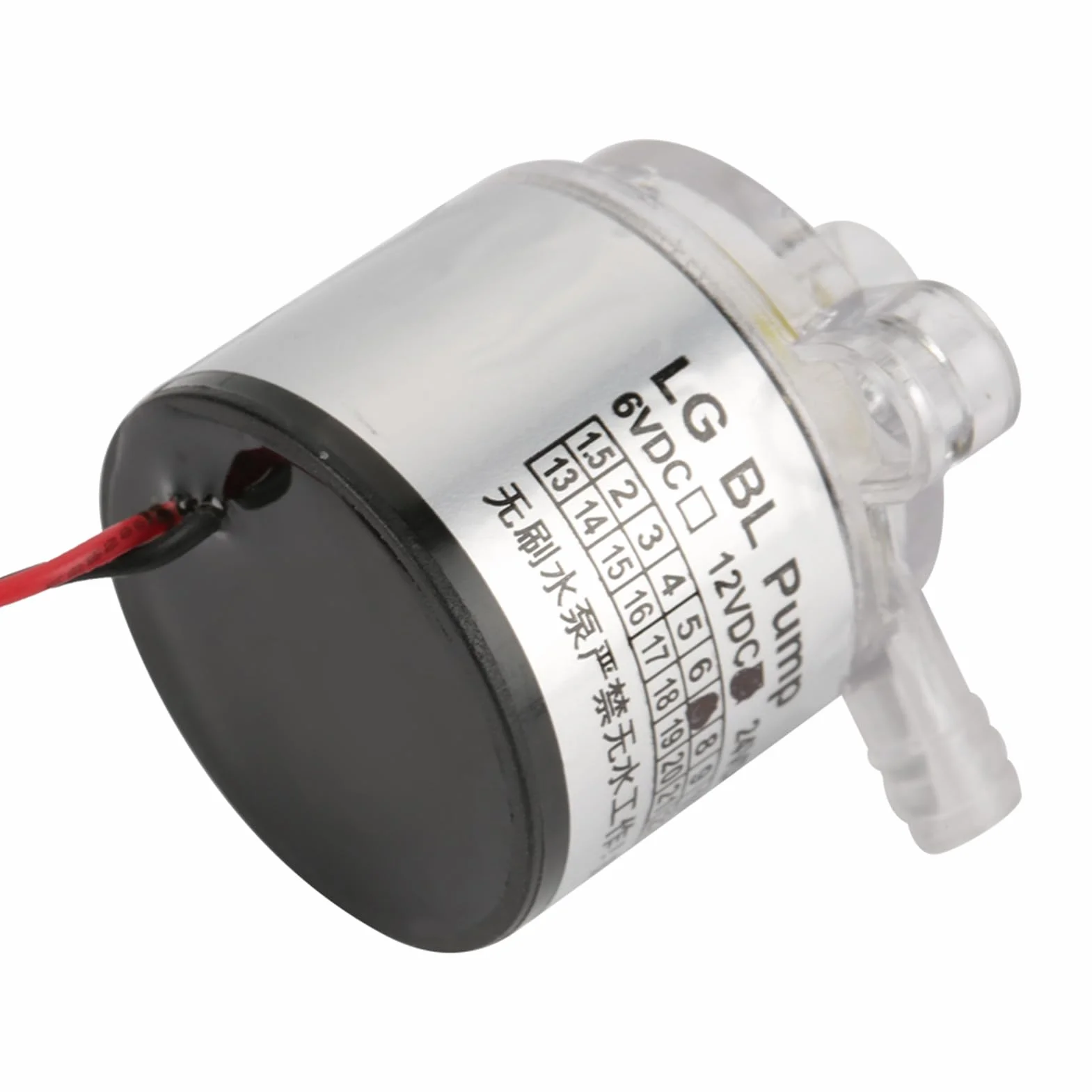 Niski poziom hałasu mini elektryczna pompa wodna z tworzywa sztucznego mini elektryczna pompa wodna bez szczotek do użytku spożywczego 12 V 7 W
