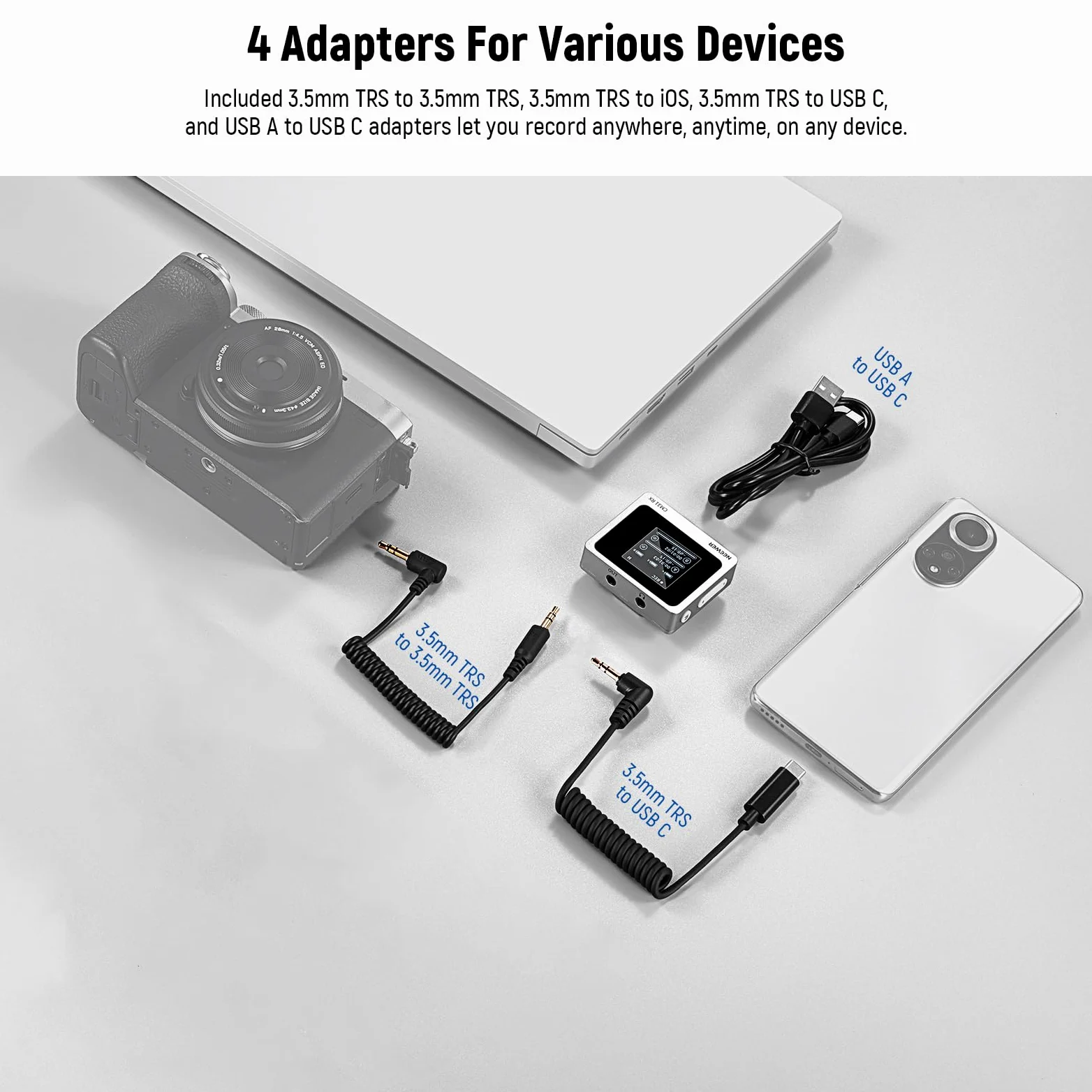 Neewer CM31 Bezprzewodowy mikrofon krawatowy z 8 GB pamięci masowej, zasięg 250 m, zasięg 48 kHz, 24 bit, redukcja szumów, kompatybilny z iPhone'em, iPadem, Androidem, kamerą PC, YouTube/TikTok