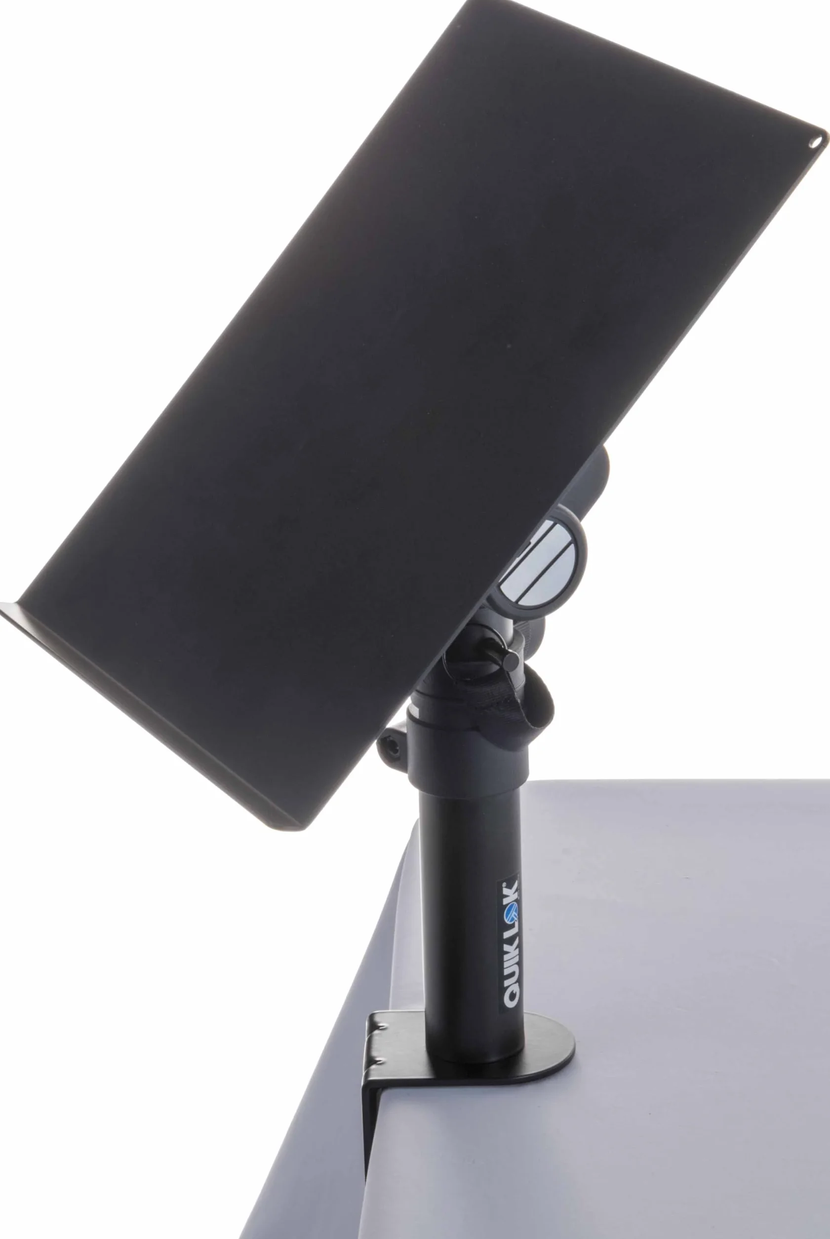 QUIK LOK - MSC/001 WIELOFUNKCYJNY STAWKA Z CLAMP, wielofunkcyjny stojak na stół, z zaciskiem mocującym, płyta górna 25 cm x 29 cm, z gumowymi paskami, kolor czarny