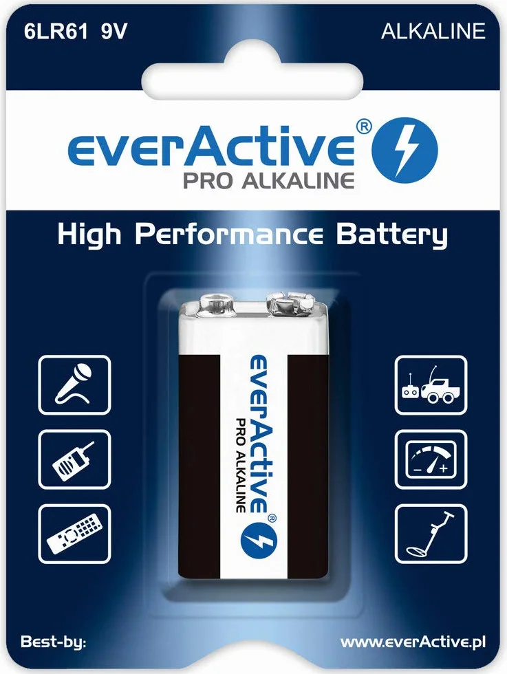 EverActive 6LR61 6F22 Bateria alkaliczna 9 V