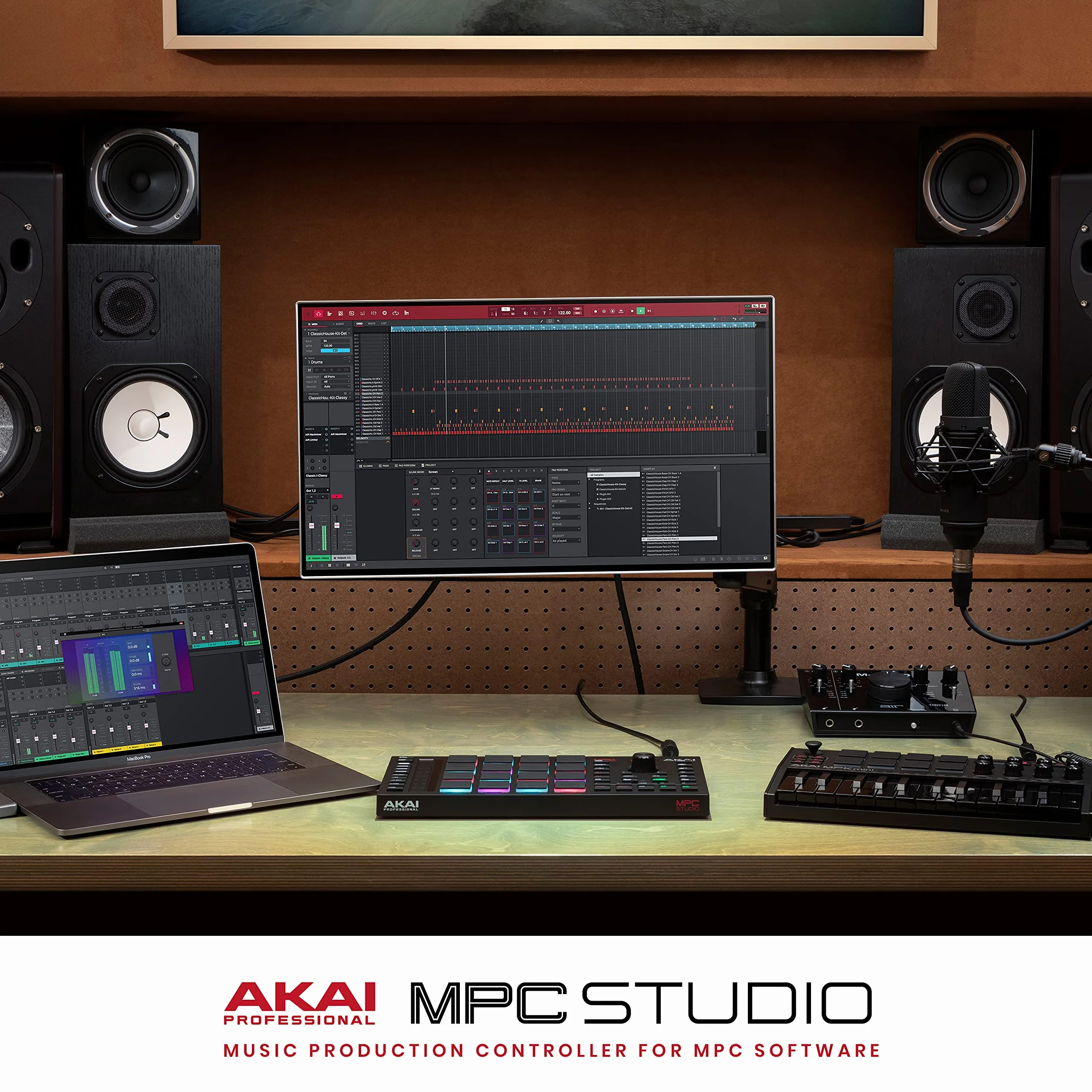 Akai Professional MPC Studio Kontroler MIDI Beat Maker 16 podkładek RGB czułych na siłę nacisku