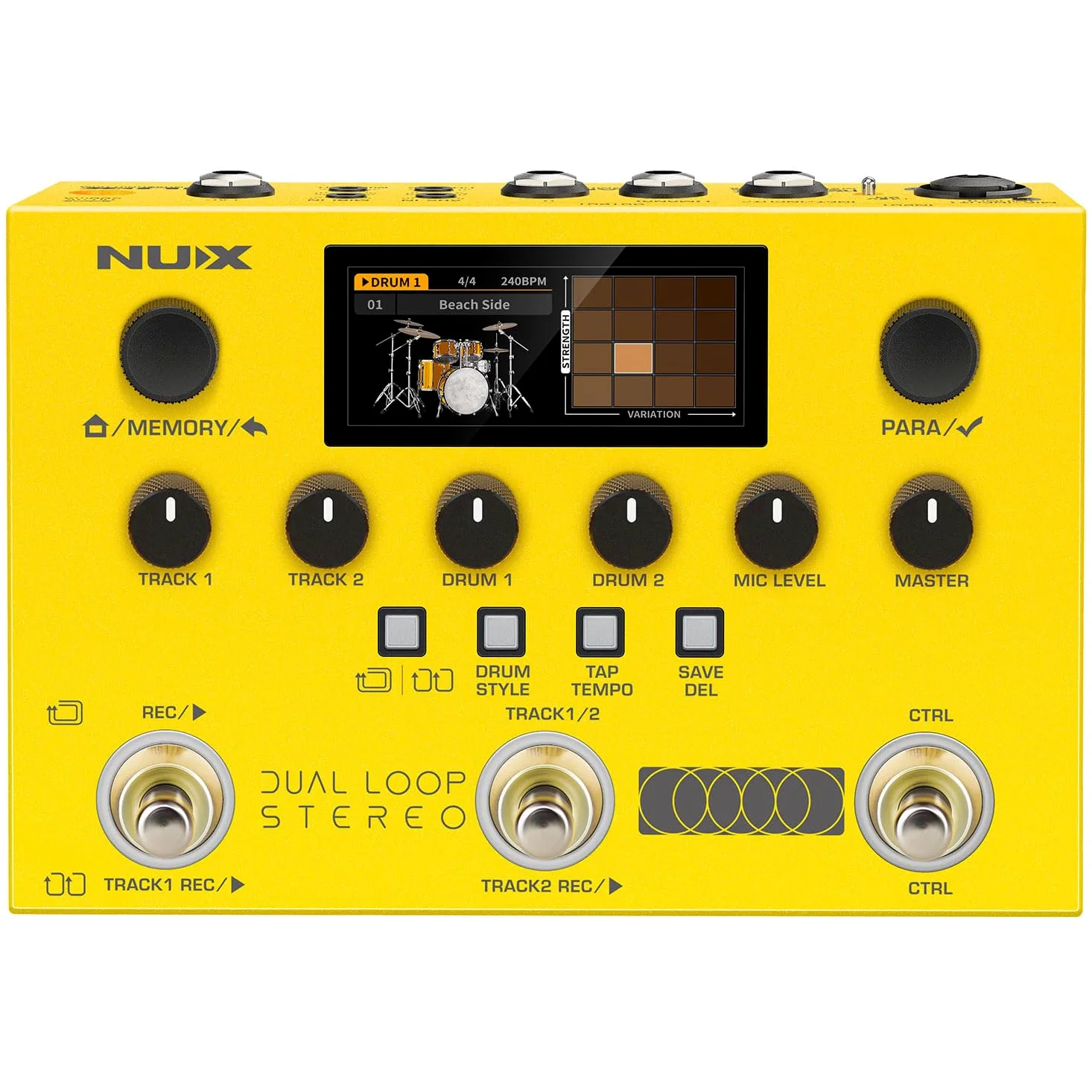 NU-X stereo z podwójną pętlą | Multi-Effects Looper do gitary, basu i wokalu z automatem perkusyjnym, nagrywaniem USB, MIDI i przełącznikiem nożnym do występów na żywo
