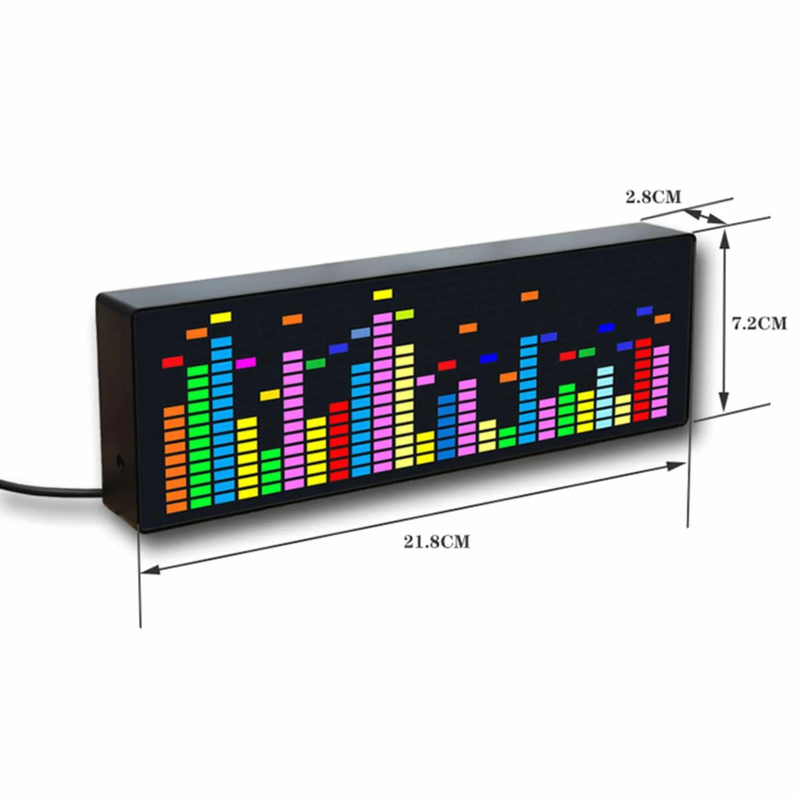 Analizator Widma Audio, Wyświetlacz Widma Muzycznego LED, 84 Efekty Wyświetlania/szybki Odbiór Dźwięku/automatyczne Przełączanie Sterowane Dźwiękiem, Wskaźnik Poziomu Atmosfery