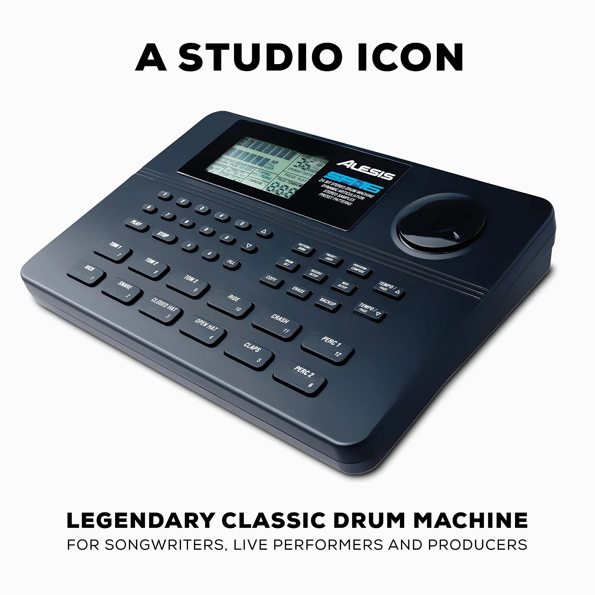 Alesis SR-16 – Studyjny klasyczny samodzielny automat perkusyjny z ponad 200 brzmieniami, wejściami/wyjściami o wysokich parametrach i efektami