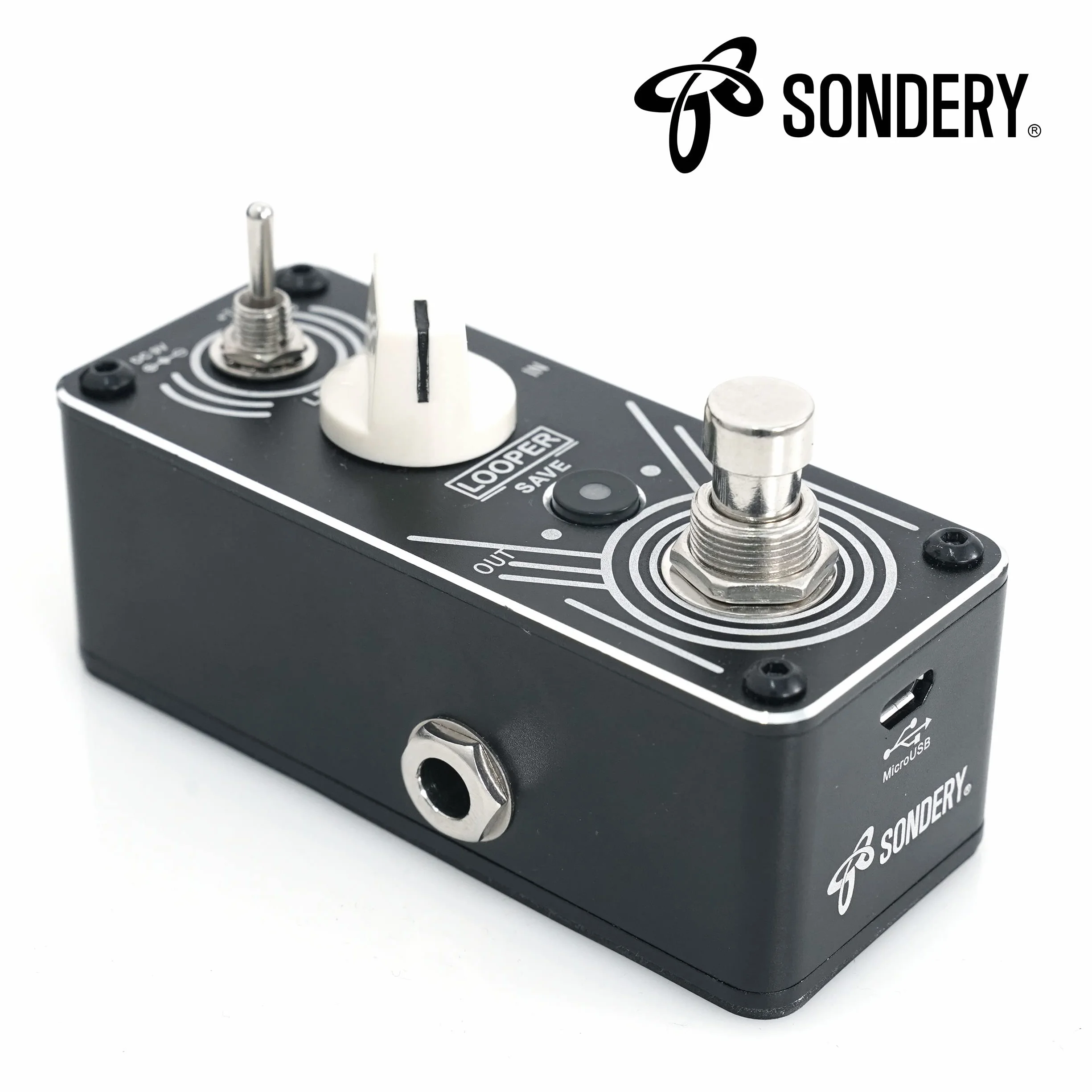 Sondery Potrójny pedał Looper 3-ścieżkowy z USB, 30-minutowy czas zapętlania, nieograniczona pętla