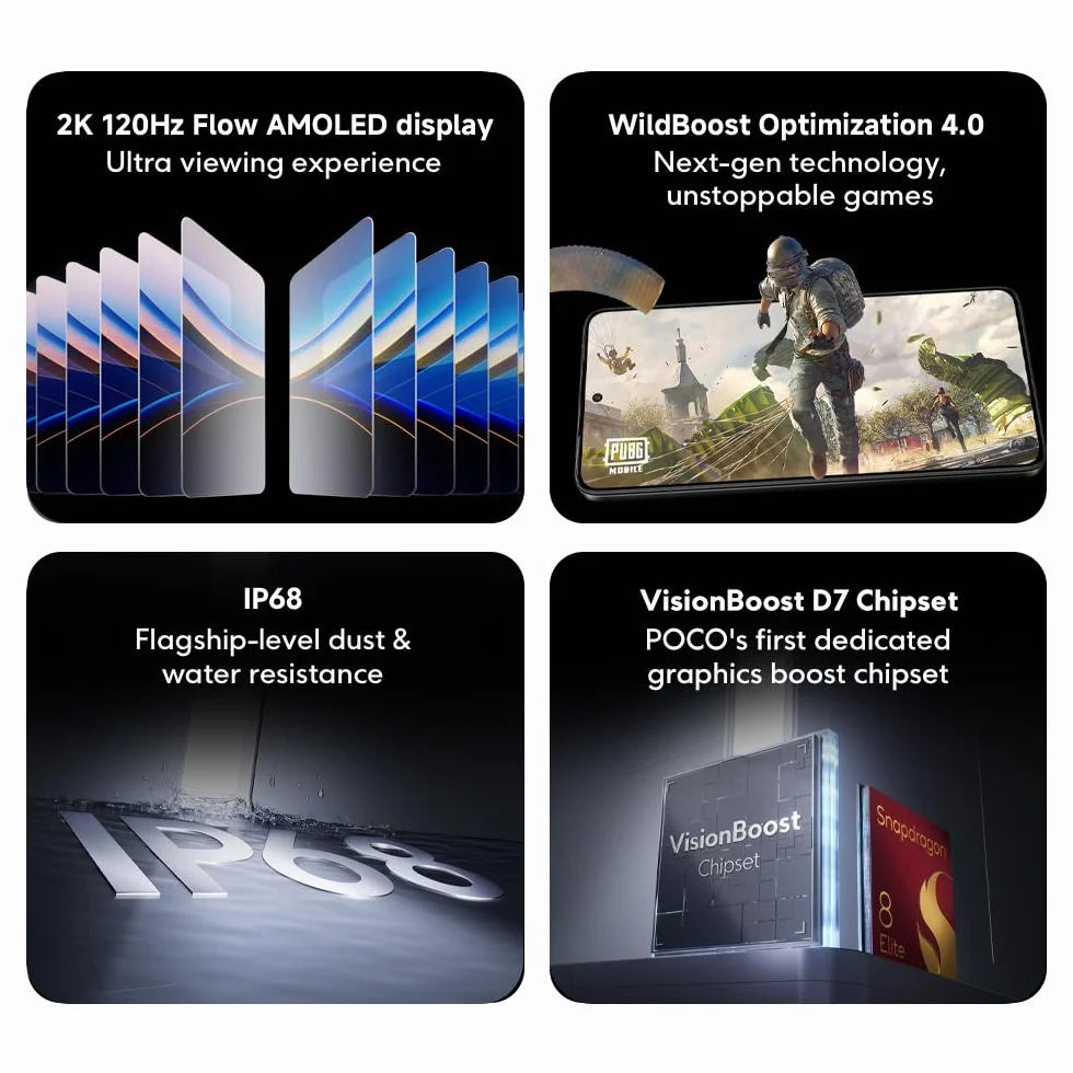 POCO F7 Pro Smartfon, 12+256, niebieski, bateria 6000mAh, 90W HyperCharge, Xiaomi HyperAI