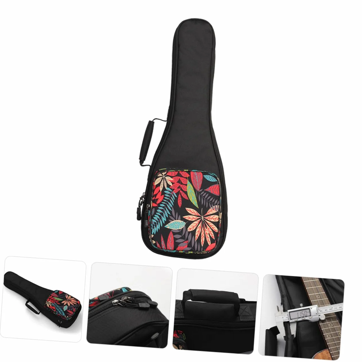 Toyvian Ukulele Bag Płócienny Pokrowiec z Grubym Ociepleniem i Podwójnymi Szelkami Wytrzymały Pojemnik Instrument Muzyczny