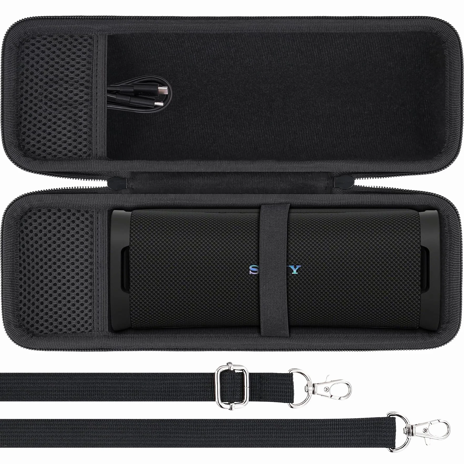 co2CREA Twardy futerał ochronny do Sony ULT FIELD 1 bezprzewodowy przenośny głośnik Bluetooth, tylko etui