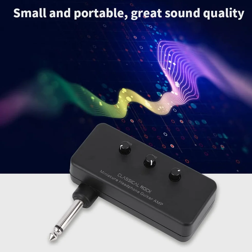 ABS + metalowy wzmacniacz kasku gitarowego, praktyczny mini wzmacniacz gitarowy/basowy
