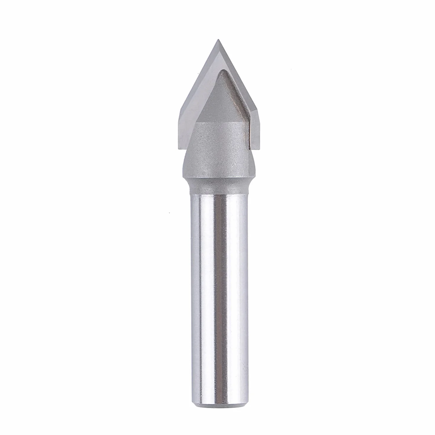SpeTool Frez do fazowania 8 mm, trzonek 60 stopni, frez do grawerowania, 2 flety VHM 12 mm, średnica cięcia CNC, grawerowanie, frez do drewna, do frezarki górnowrzecionowej, do frezów trzpieniowych,