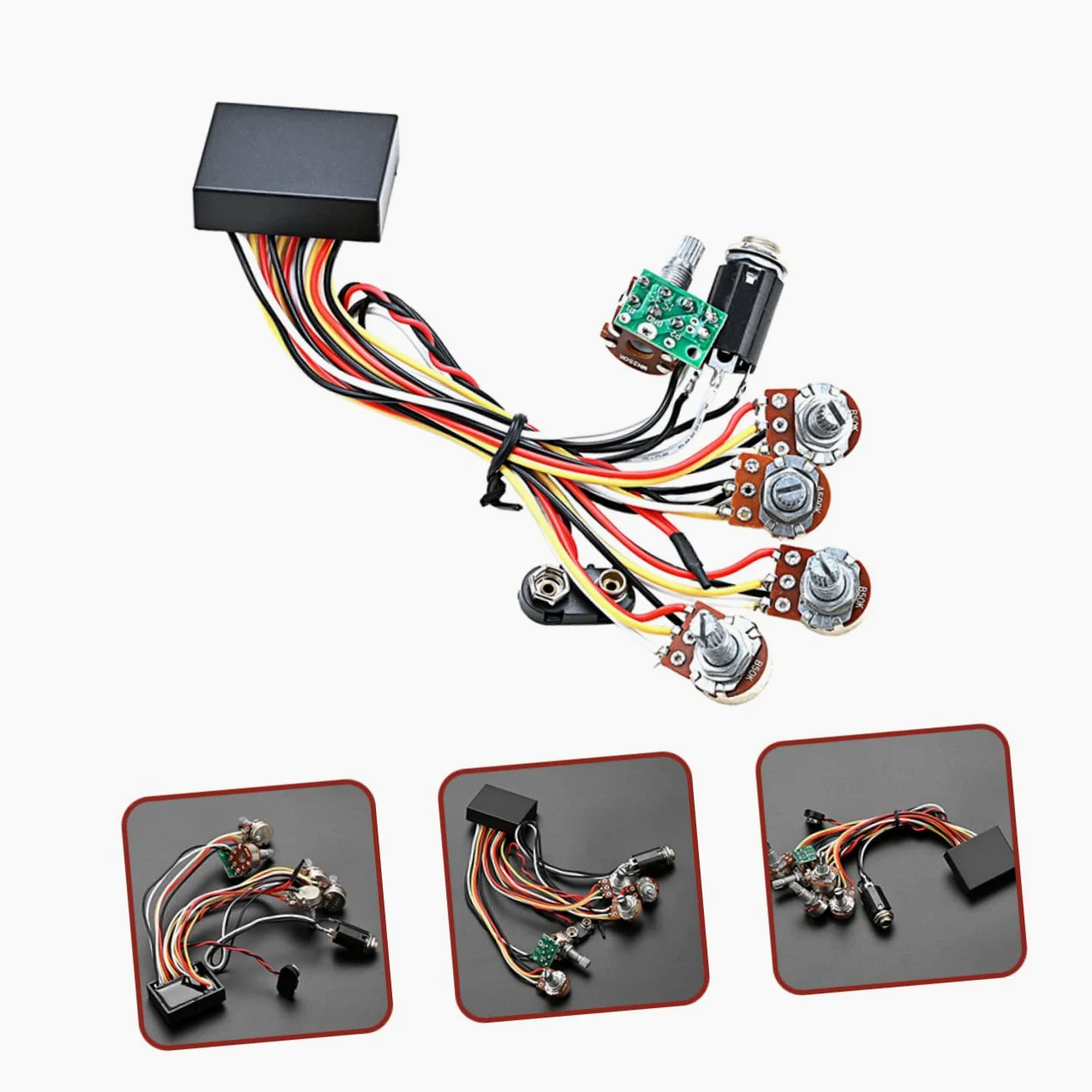 Toyvian 5Szt linia basu gitar przedwzmacniacz gitarowy instrumenty muzyczne gitara obwód do montażu gitary partia gitary remont Składnik część Akcesoria instrument muzyczny