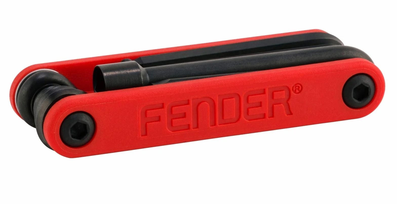 Fender Wielofunkcyjne narzędzie do gitary i basu, 14 w 1, czerwone