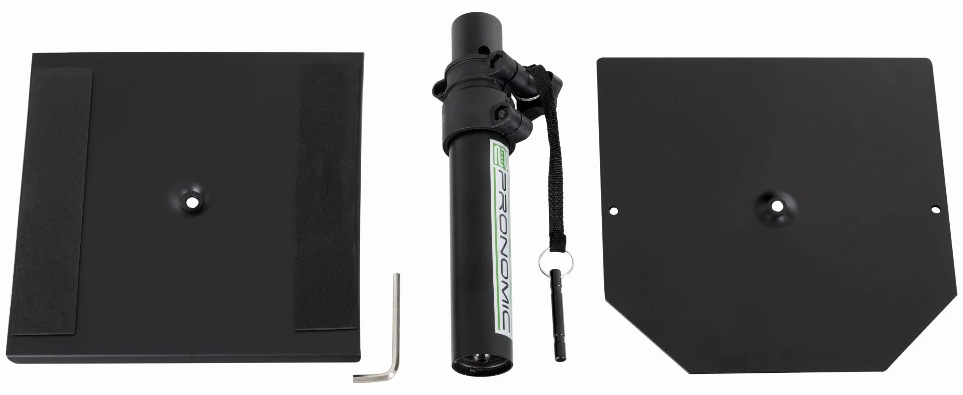 Pronomic SLS-36P BK Statyw stołowy do monitorów studyjnych - solidny statyw głośnikowy do monitorów studyjnych - wysokiej jakości design - regulacja wysokości od 25,5 do 41 cm - półka z gumowymi