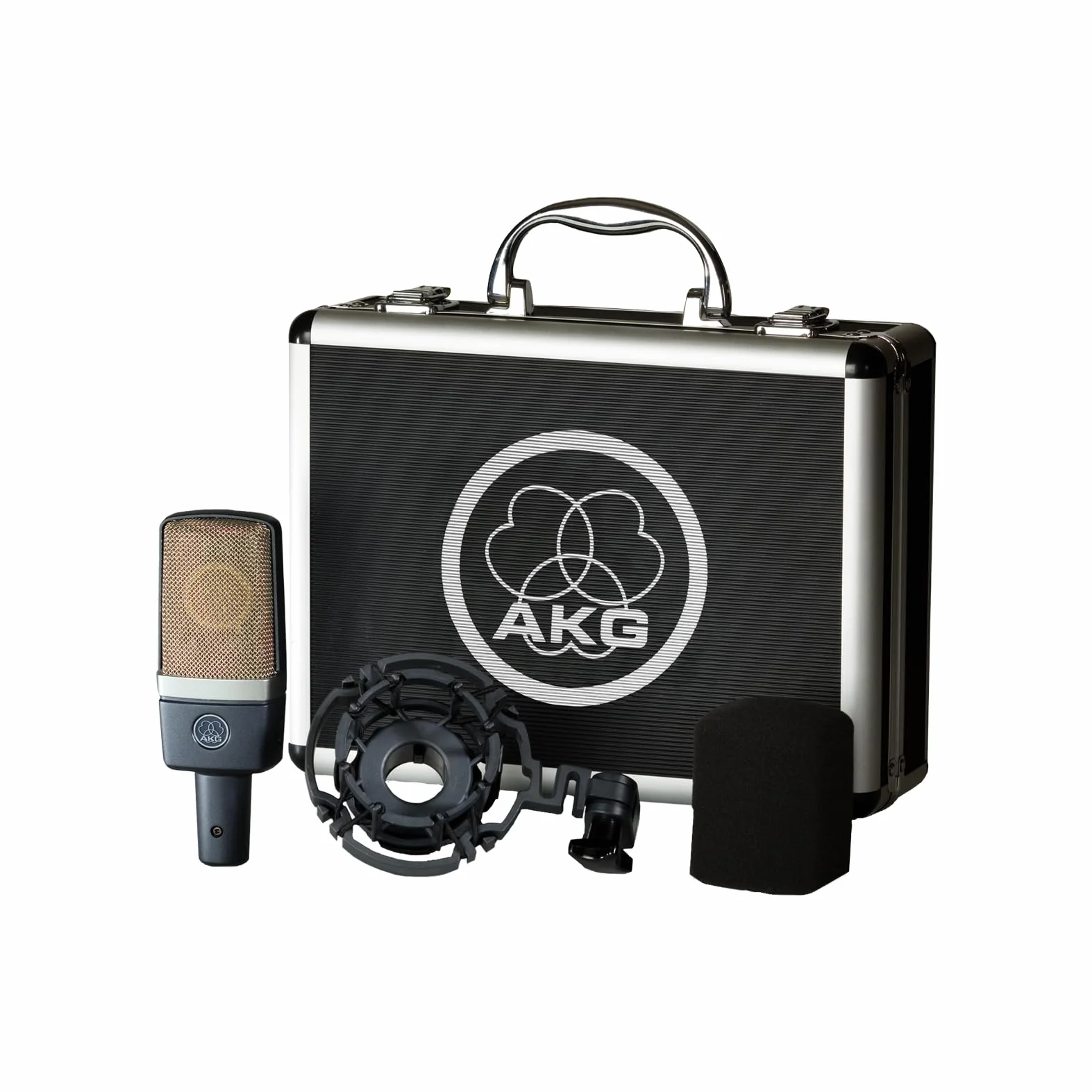 Akg C214 Profesjonalny Mikrofon Kondensatorowy z Dużą Membraną, Czarny