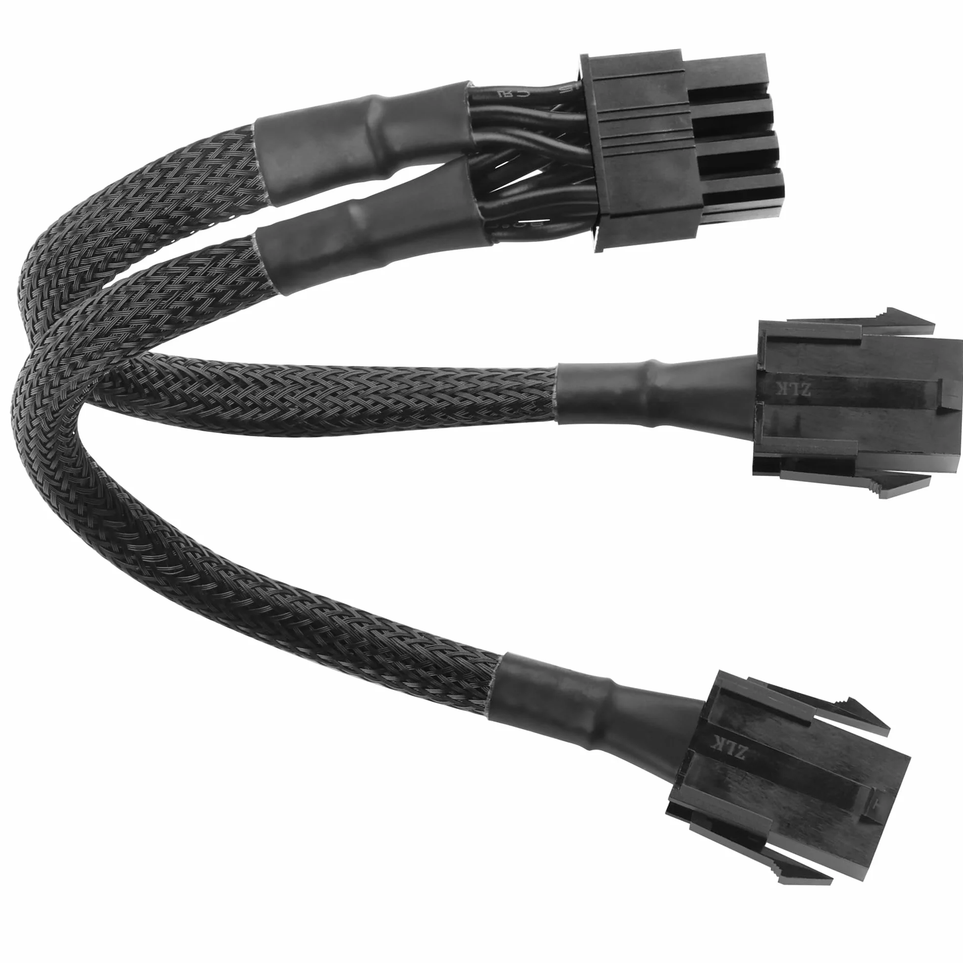 Podwójny 6-pinowy żeński na 8-pinowy męski kabel przełączający GPU do konwersji mocy karty graficznej w komputerach stacjonarnych - 22,5 cm/8,8 cala