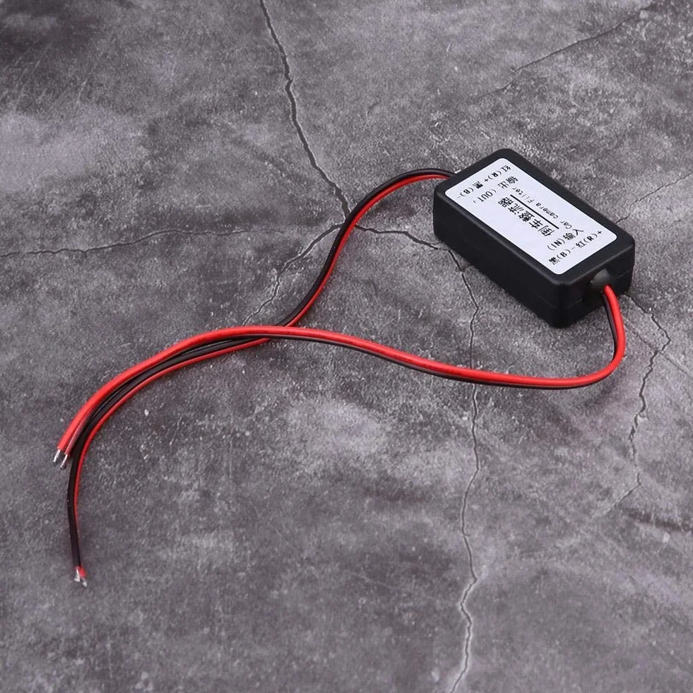 DEWIN filtr kamery cofania, 12 V DC, przekaźnik mocy, filtr kondensatora, prostownik