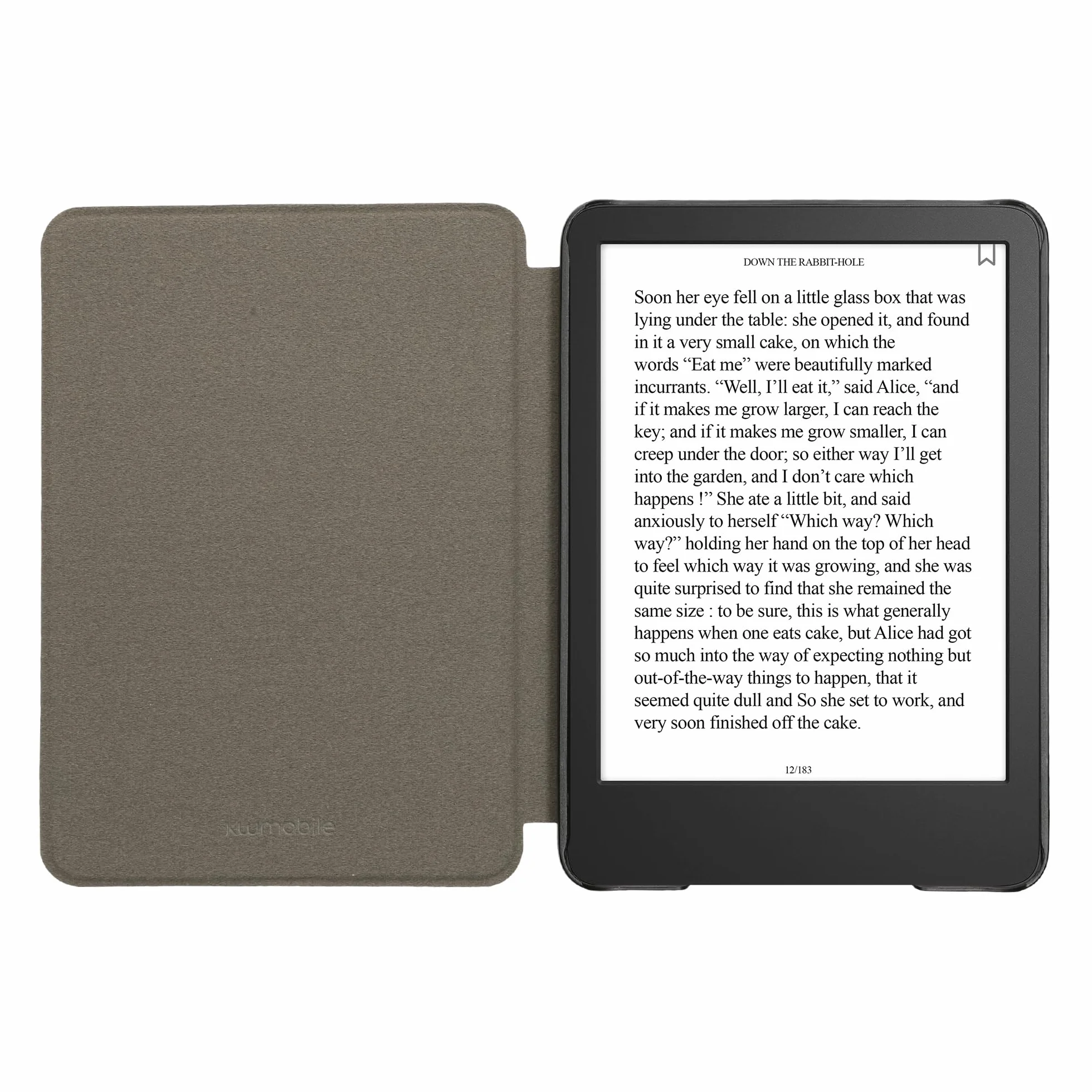 kwmobile Etui kompatybilne z Amazon Kindle (2022/2024) - etui z magnetyczną klapką do tabletów korkowych w kratkę z motywami brązowo-niebiesko-czerwone