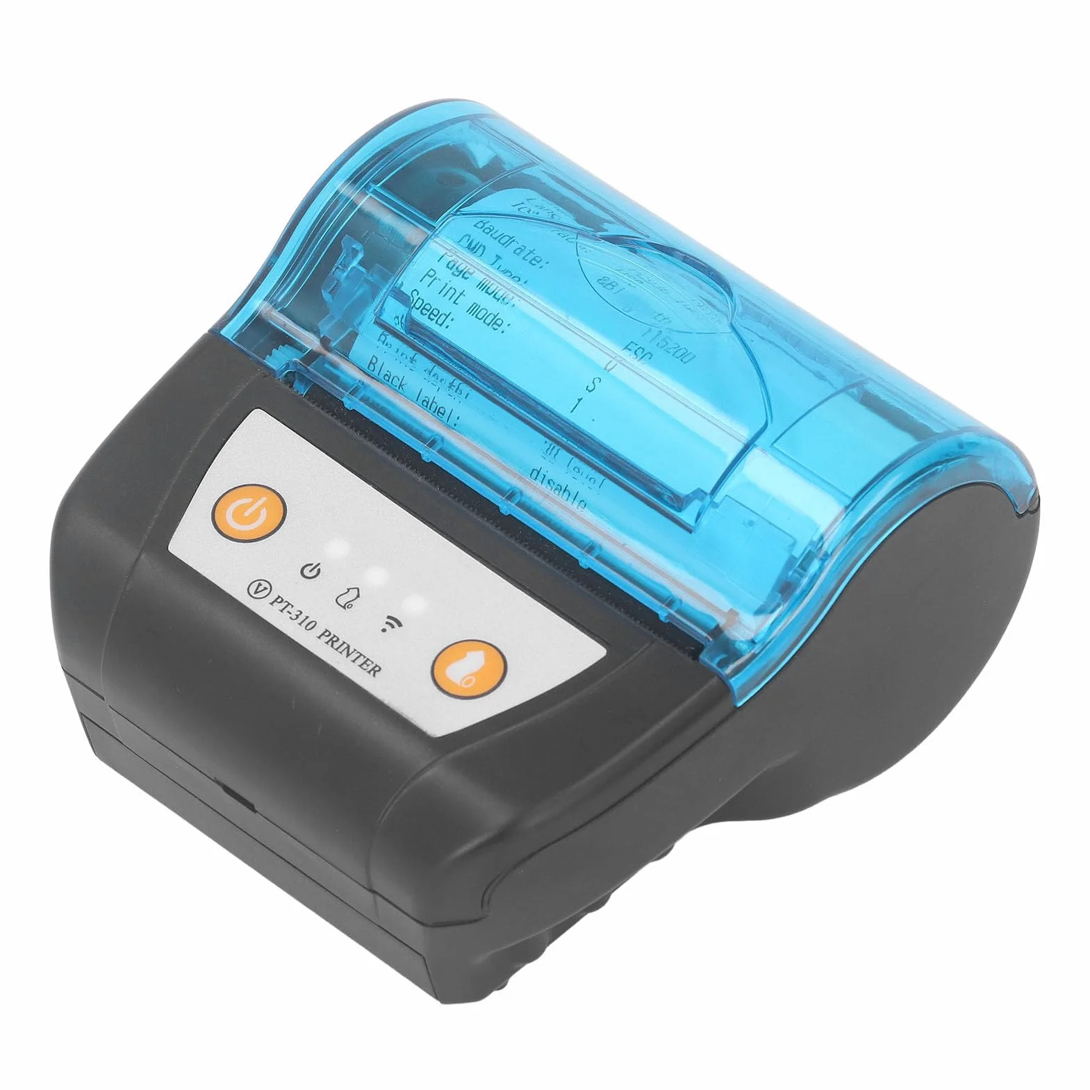 Przenośna Drukarka Paragonów Bluetooth 80mm Drukarka Etykiet Bezprzewodowa Drukarka Termiczna Wbudowana Bateria do Biura Podróży w Domu