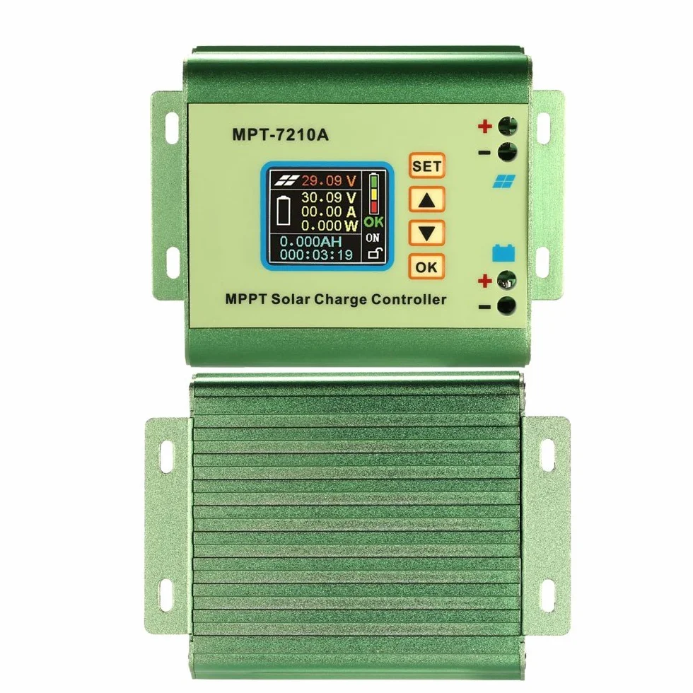 regulator ładowania LCD MPPT, regulator solarny 24/36/48/60/72 V, Boost MPT-7210A