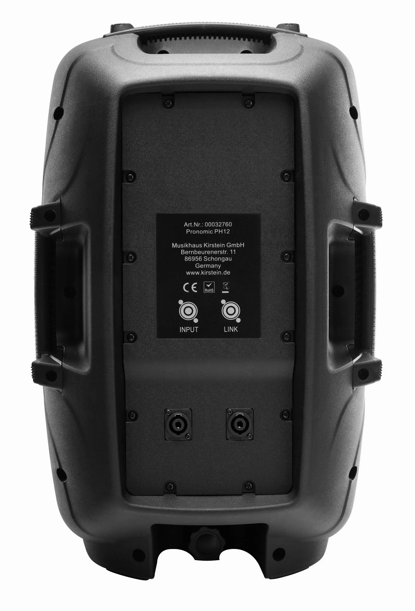 Pronomic PH12 głośnik sceniczny i koncertowy, głośnik PA (pasywny ABS PA-Box, 12 cali, 30 cm, 300 W), czarny