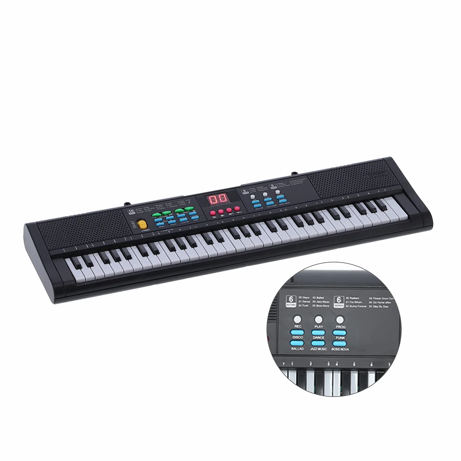 Cyfrowy instrument fortepianowy, wielofunkcyjne gniazdo słuchawkowe pianina USB MQ6186 do występów dla początkujących dzieci dorosłych