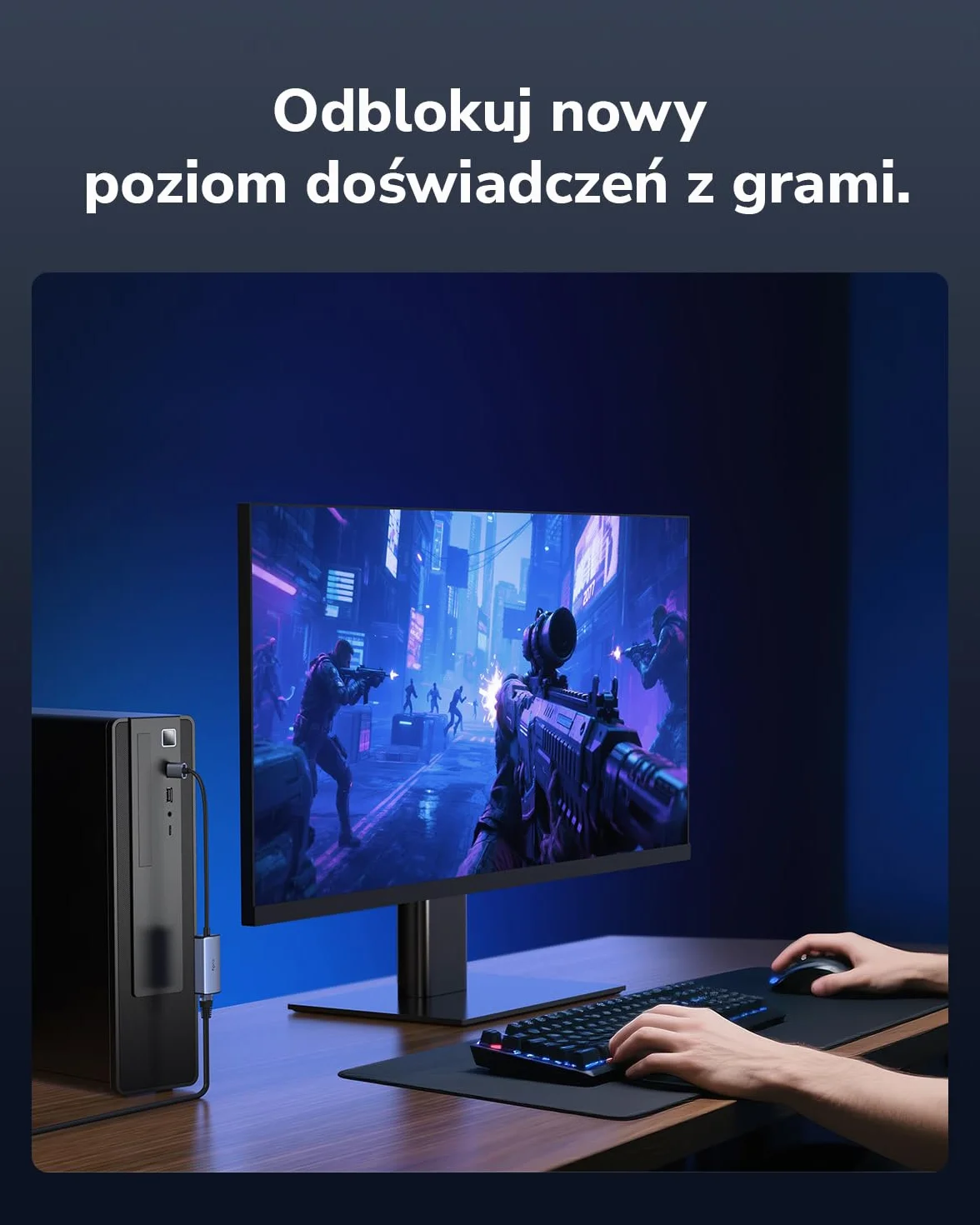 Cudy Adapter Ethernet USB-A na 2,5 Gb/s, adapter sieciowy USB 3.0, aluminiowy adapter internetowy RJ45 LAN bez sterowników, kompatybilny z Switch, MacBookiem, TV Box, XPS, Steam Dec, UE25A