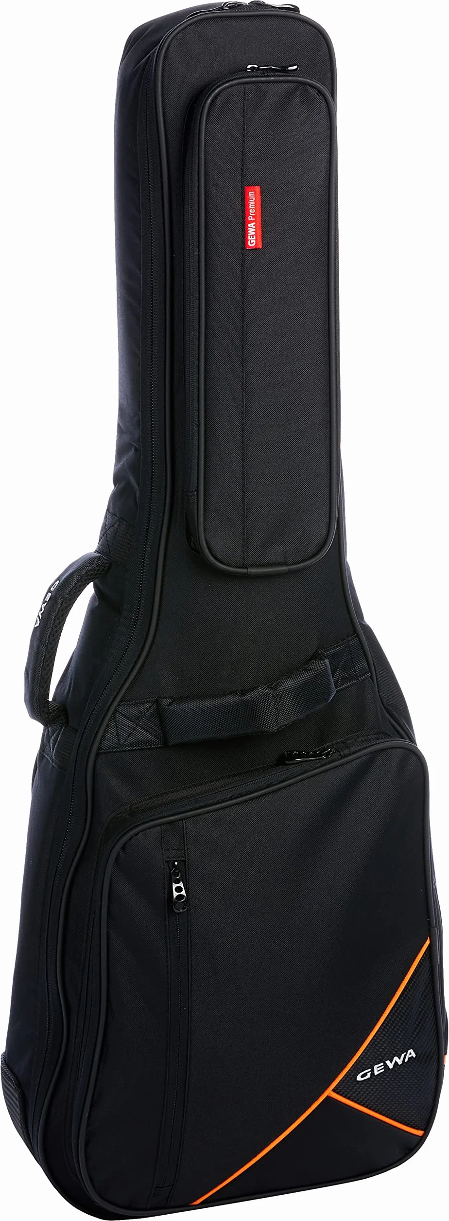 GEWA Guitar Gig Bag Premium 20mm do gitary klasycznej 4/4 czarny (odporny na rozdarcia i wodoodporny, system ochrony szyi, luksusowe paski do plecaka, duża przegroda na akcesoria) 213100