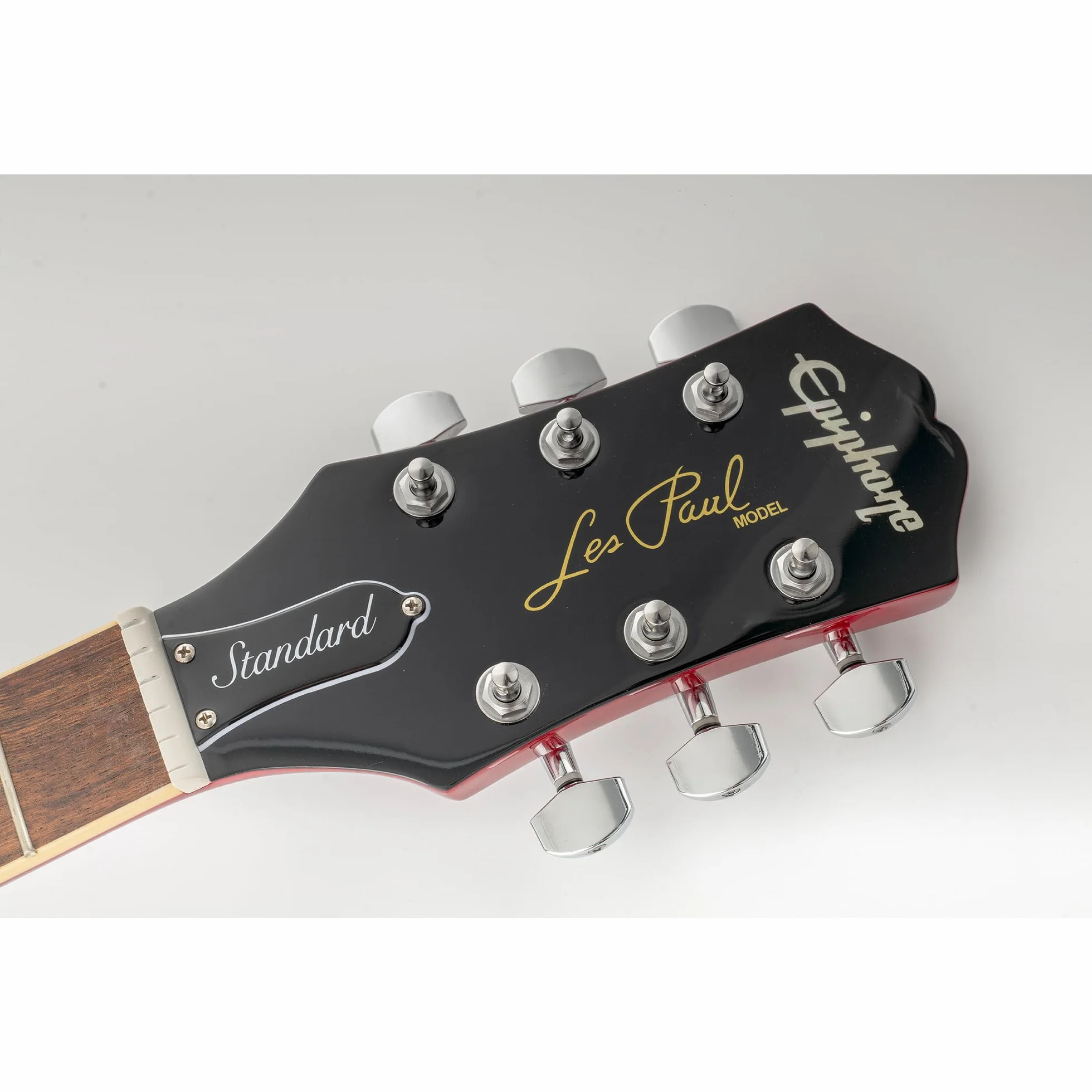 Musiclily Pro 3L+3R Klucze Gitaryowe Tunery Kołki do Strojenia do Gitary Elektrycznej Akustycznej typu Les Paul, Czarny Duży Guziki