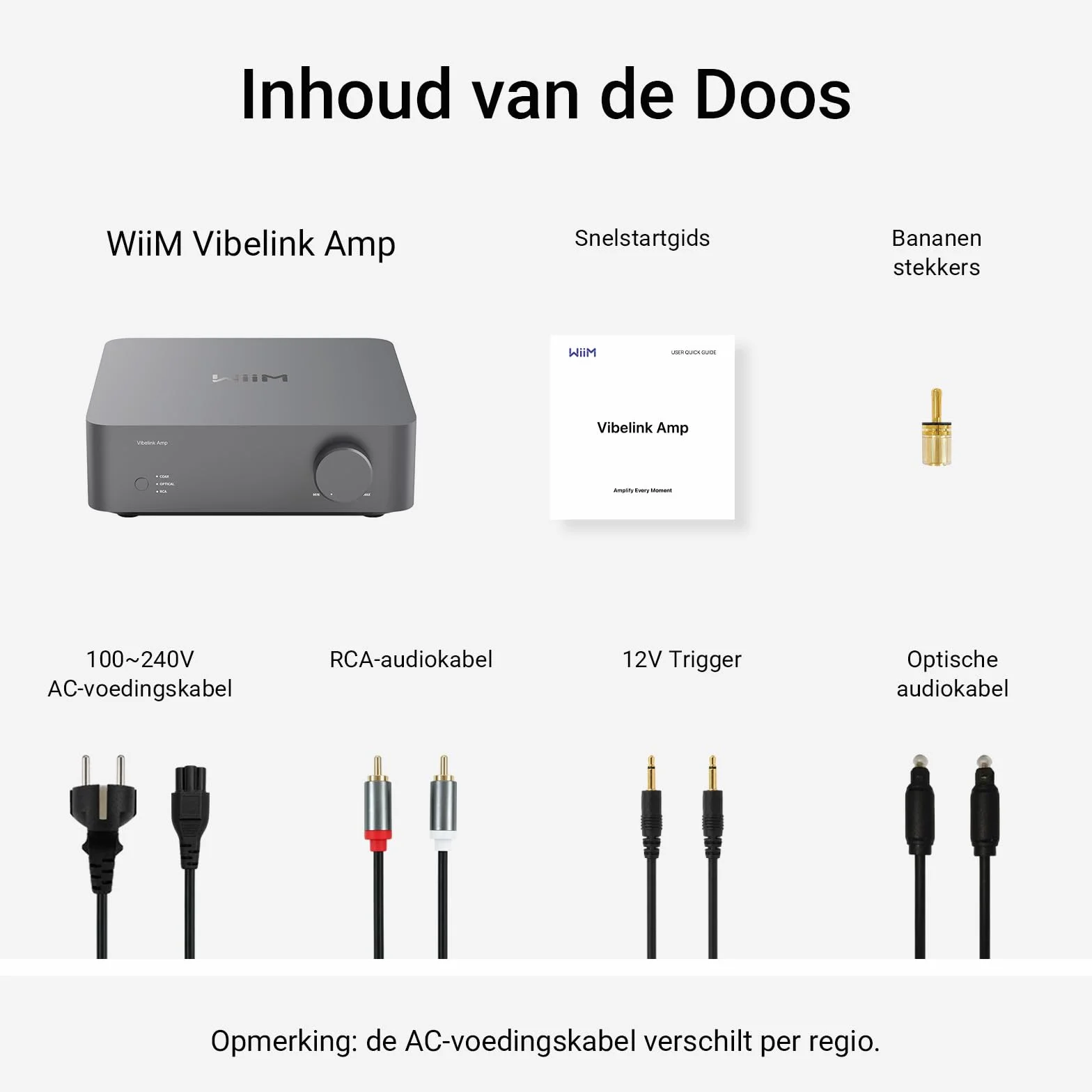 WiiM Vibelink Amp | Wzmacniacz 100W z wysokiej klasy DAC ESS 9039Q2M i układem TI TPA3255 | Kompatybilny z WiiM Mini, Pro, Pro Plus i Ultra | Wejścia RCA, Coax i optyczne | Space Gray