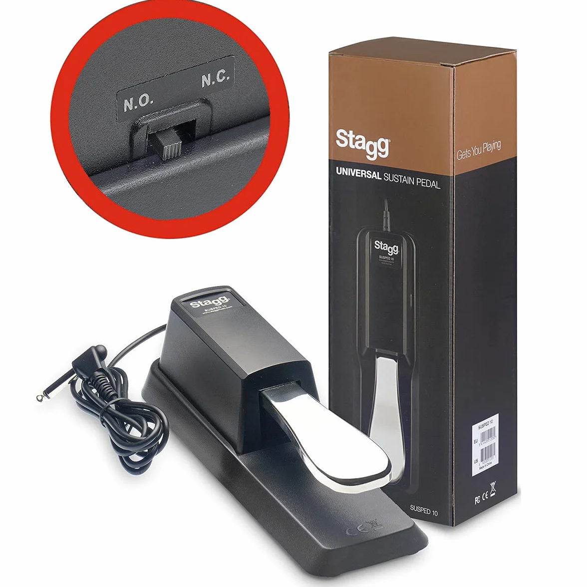 Stagg podejrzany Universal Sustain Pedal - Klawiatura/Pi