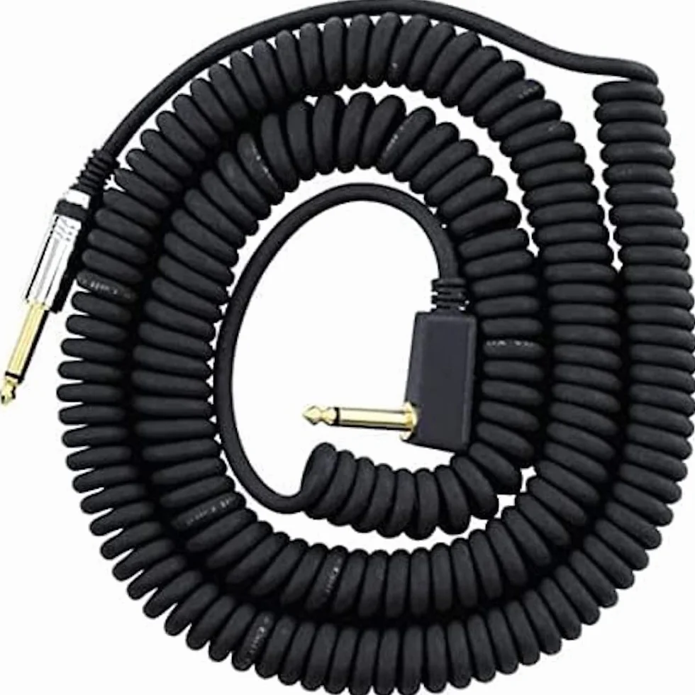 Vox - VCC090BK - 9 m Vintage zwijany kabel z siateczką - czarny