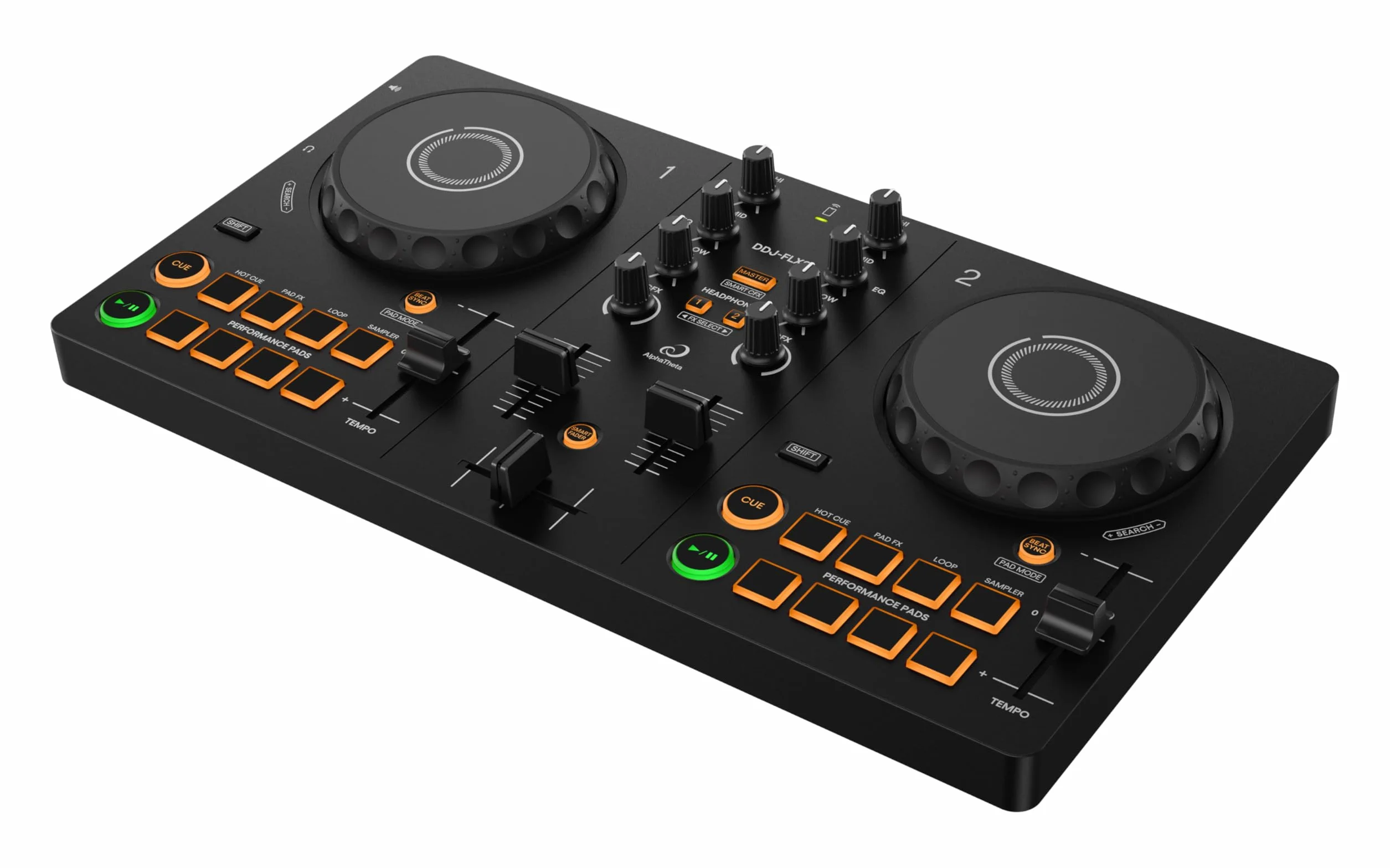 Pioneer DJ AlphaTheta DDJ-FLX2 kompaktowy 2-kanałowy kontroler DJ