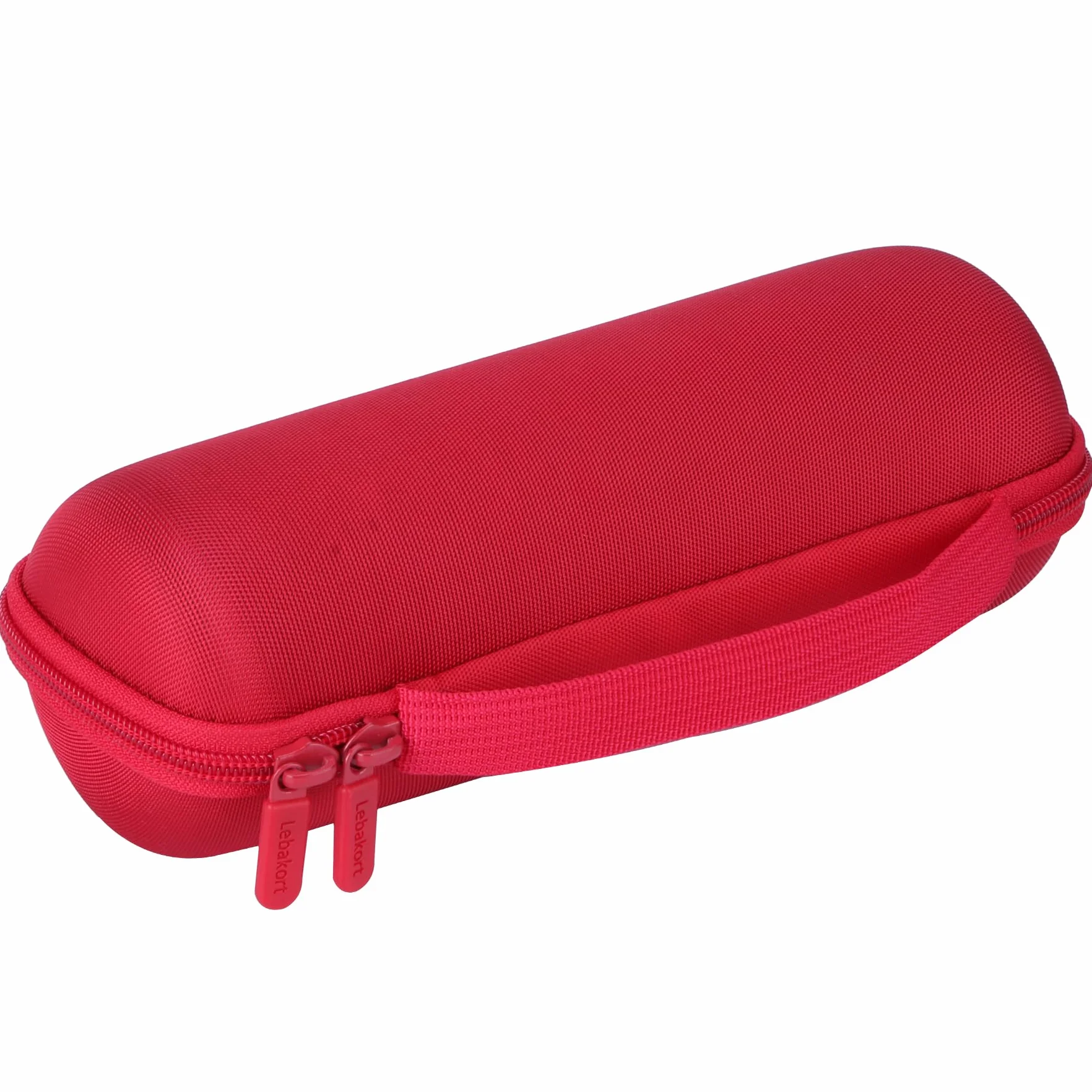 Lebakort Twarde etui kompatybilne z JBL Flip 7/6/5/4 wodoodporny przenośny bezprzewodowy głośnik Bluetooth czerwona obudowa