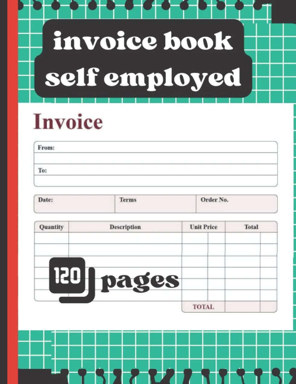 invoice self employed: 120sheet papers large print practical record book for small business owner and self Employed walkers